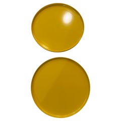 Rare Early Production Pair of Large Platers by Massimo Vignelli for Heller