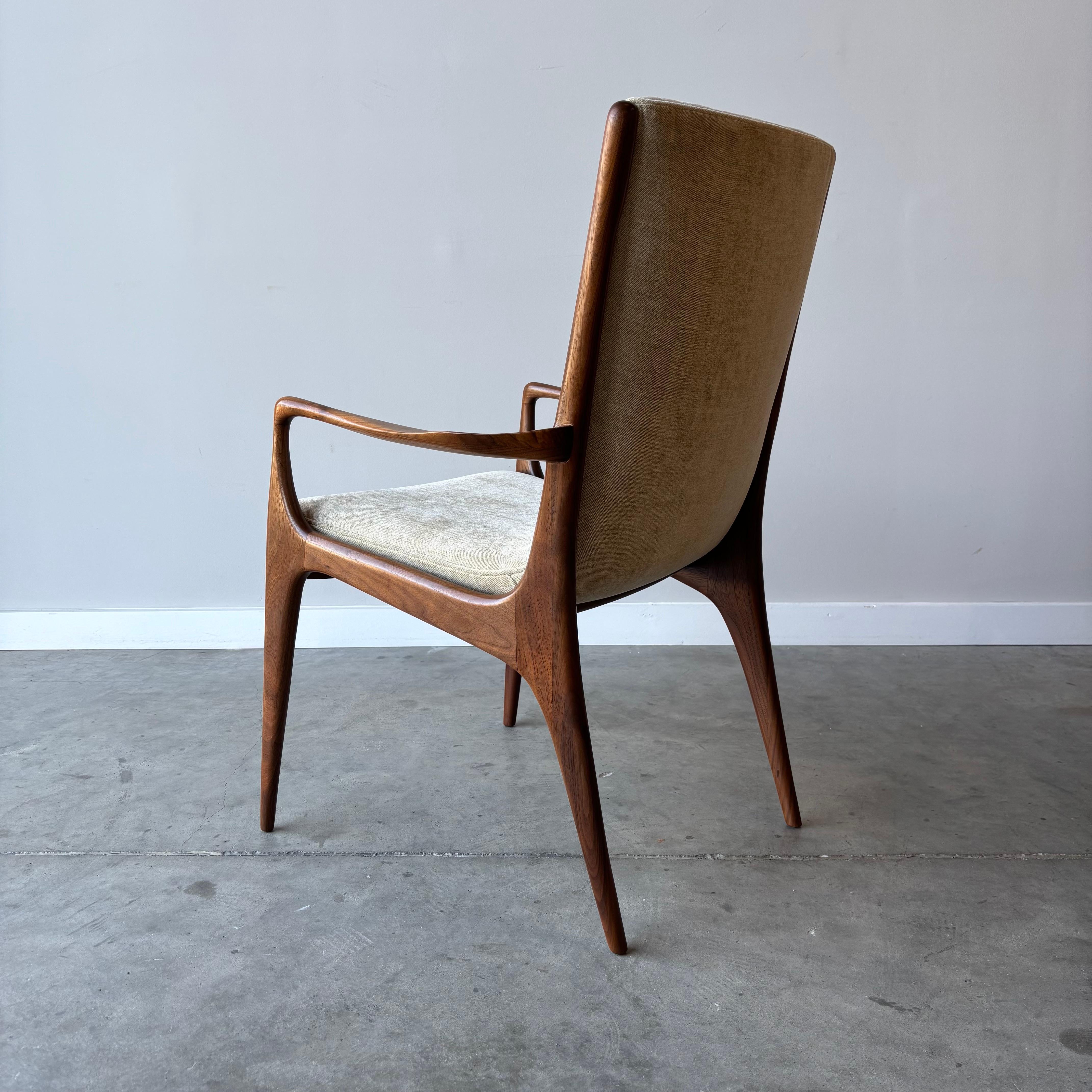 Ferro battuto Raro set di sei sedie a fionda Vladimir Kagan, circa 1950 in vendita