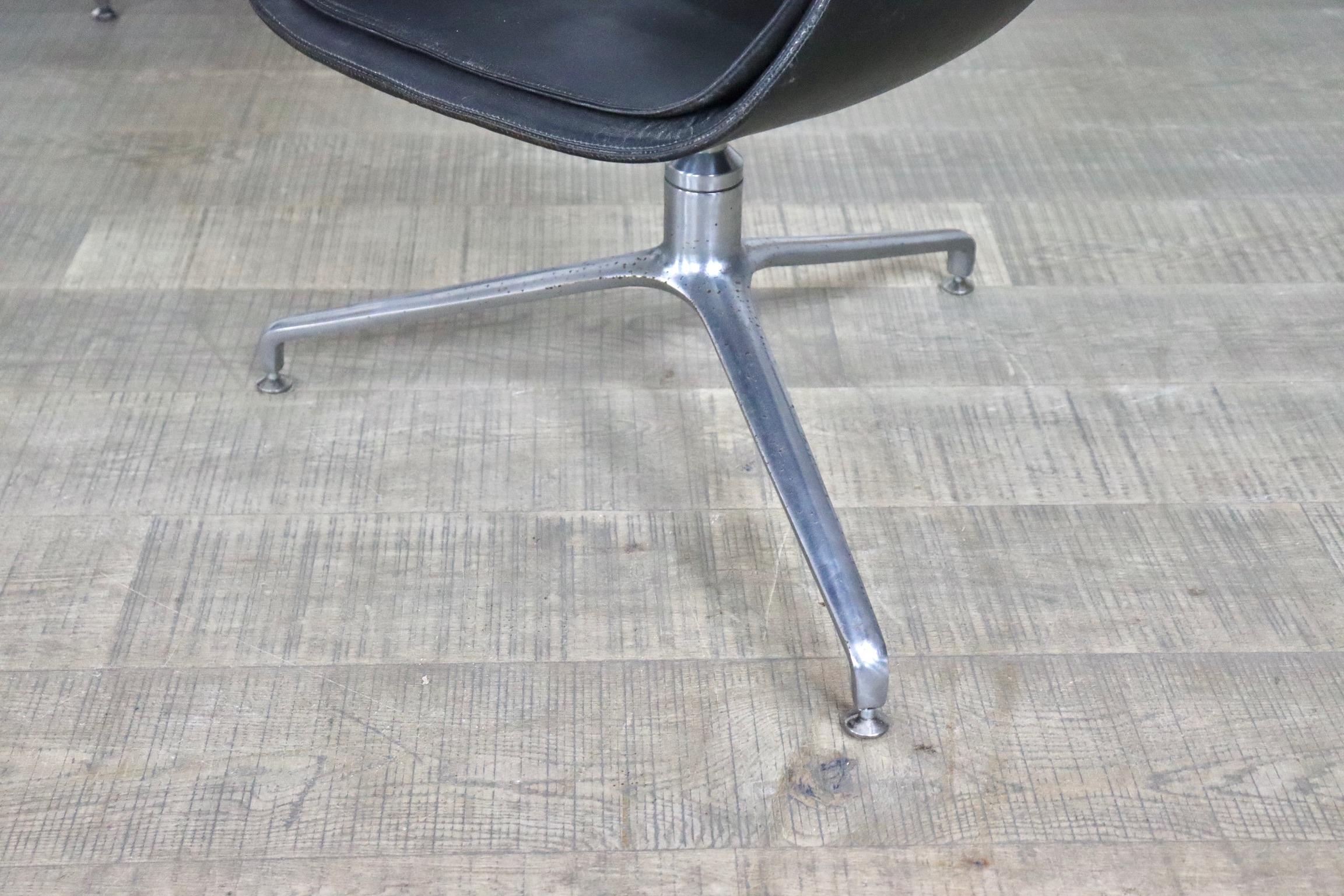 Rare Early Set Preben Fabricius & Jorgen Kastholm Bird Chairs for Kill, 1964 7