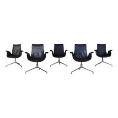 Rare Early Set Preben Fabricius & Jorgen Kastholm Bird Chairs for Kill, 1964
