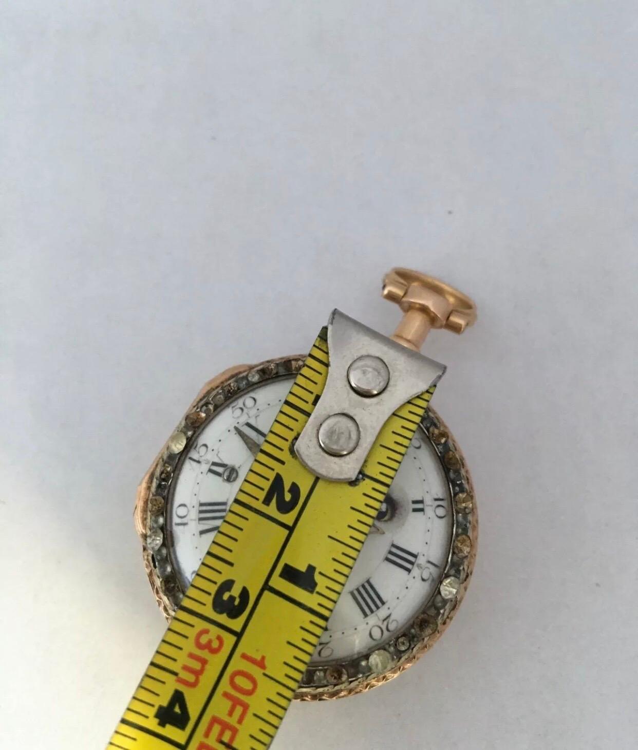 Rare and Early Tri-Color Gold Small Verge Fusee Pocket Watch For Sale 3