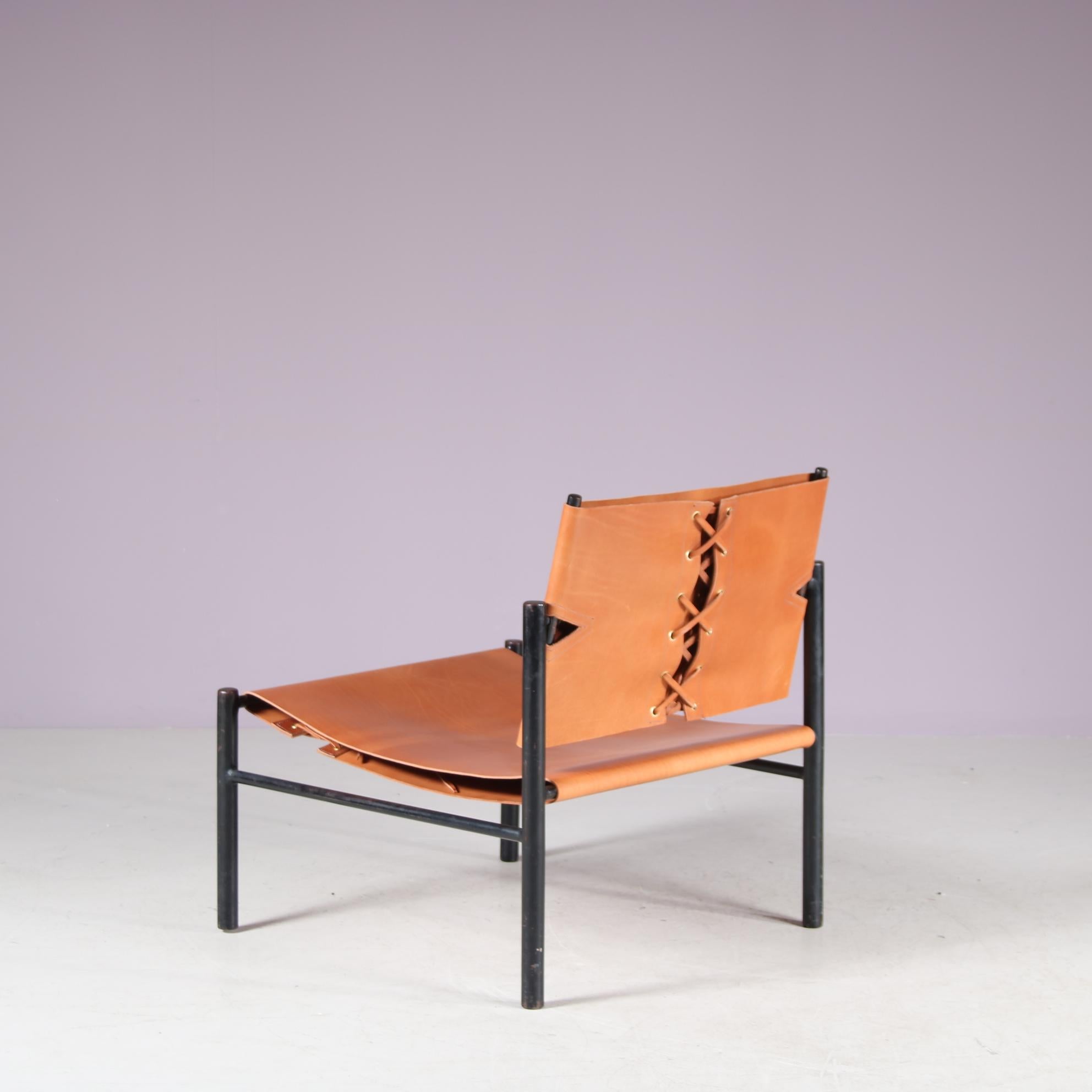 Rara poltrona Easy Chair di Wim Den Boon, Paesi Bassi, 1950 in vendita 3