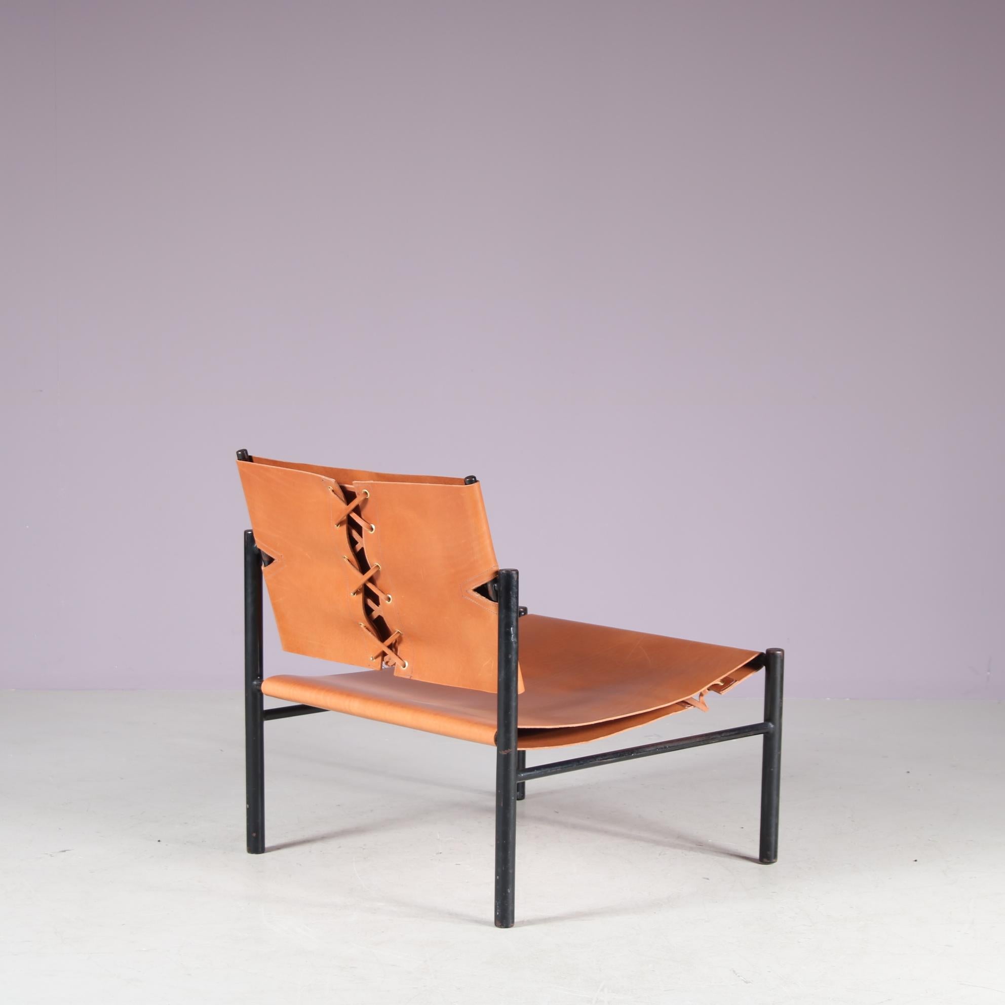 Rara poltrona Easy Chair di Wim Den Boon, Paesi Bassi, 1950 in vendita 4