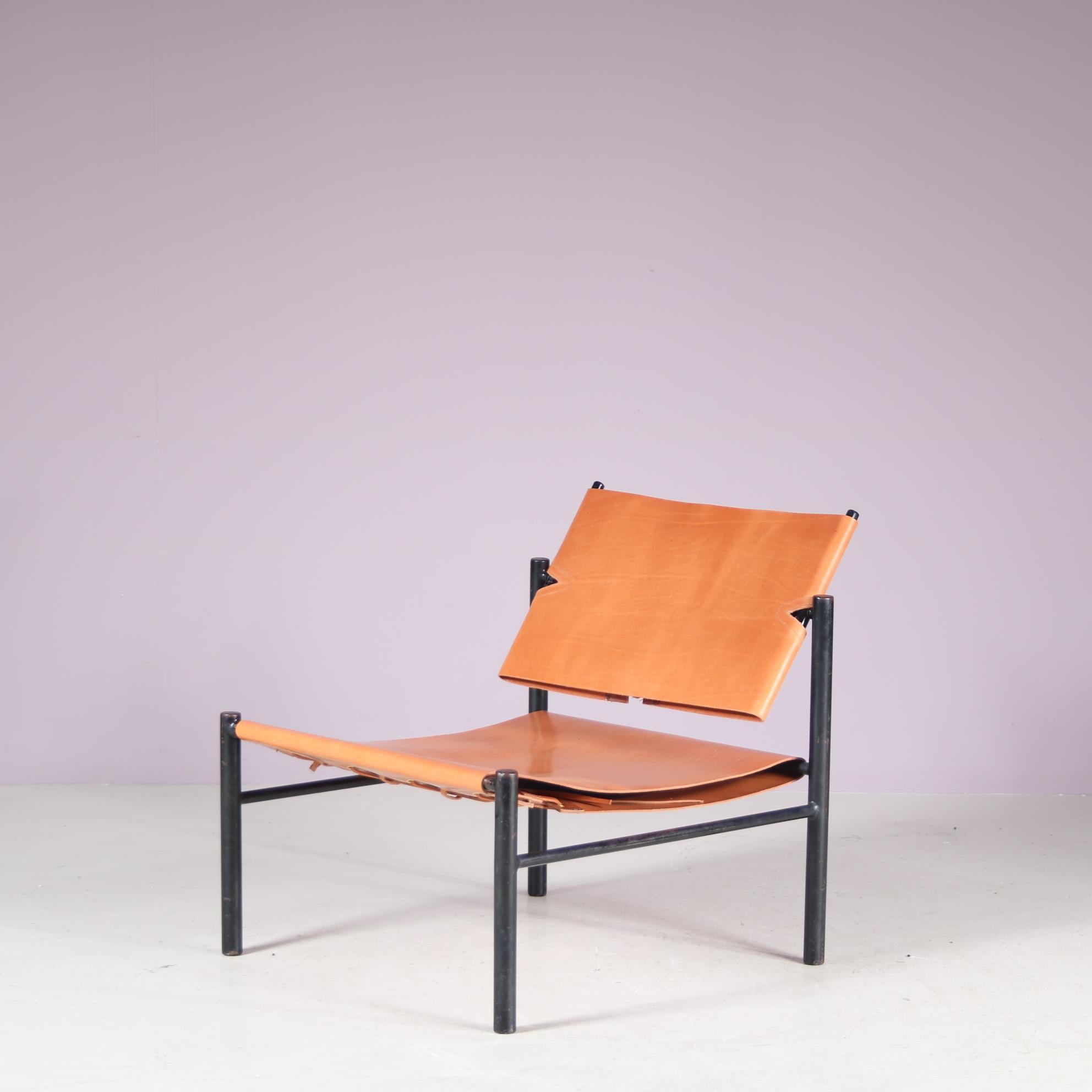 Mid-Century moderno Rara poltrona Easy Chair di Wim Den Boon, Paesi Bassi, 1950 in vendita