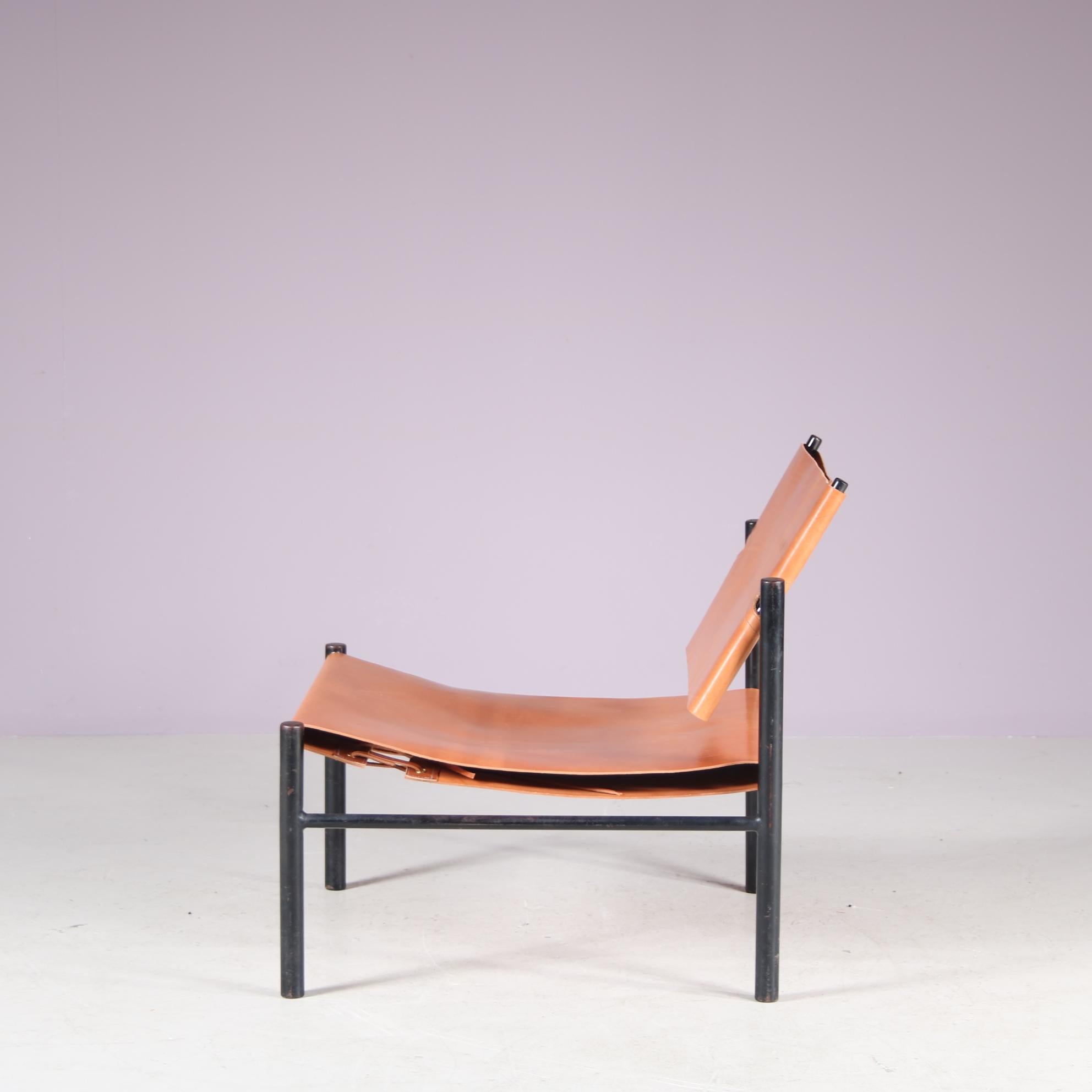 Metà XX secolo Rara poltrona Easy Chair di Wim Den Boon, Paesi Bassi, 1950 in vendita