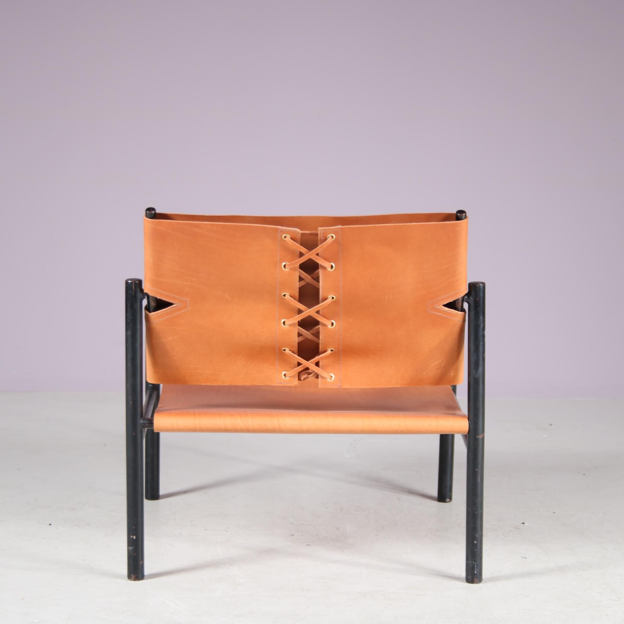 Rara poltrona Easy Chair di Wim Den Boon, Paesi Bassi, 1950 in vendita 1