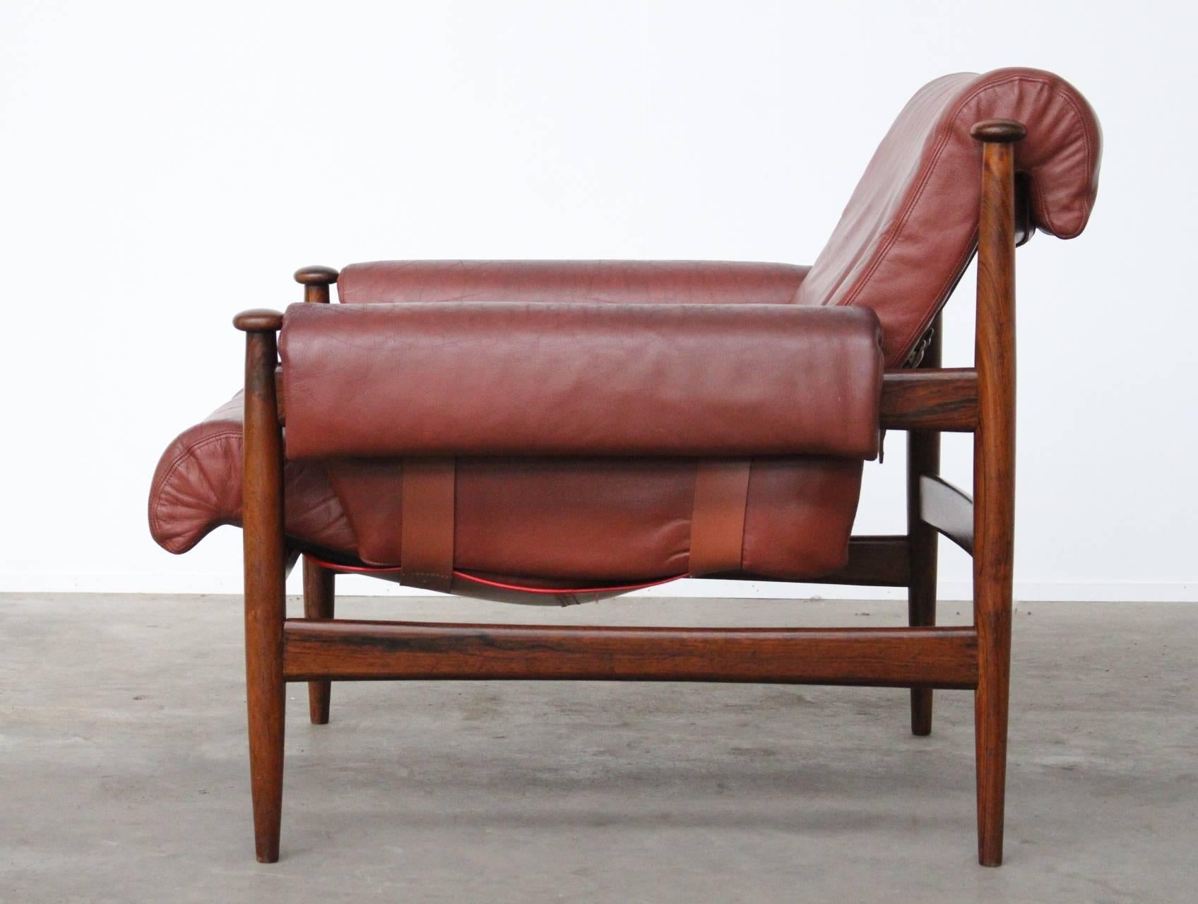Mid-Century Modern Rare Easy Chair Model Amiral Designed by Eric Merthen for Ire Mobler, Sweden