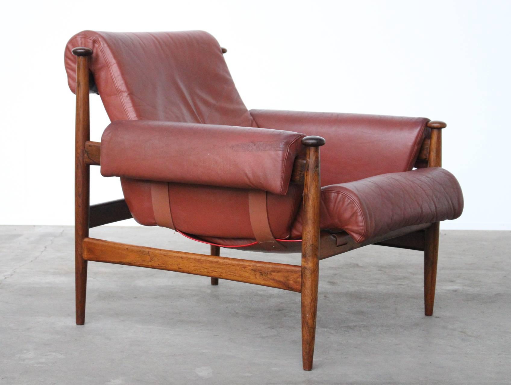 Rare Easy Chair Model Amiral Designed by Eric Merthen for Ire Mobler, Sweden In Good Condition In Amsterdam, NL