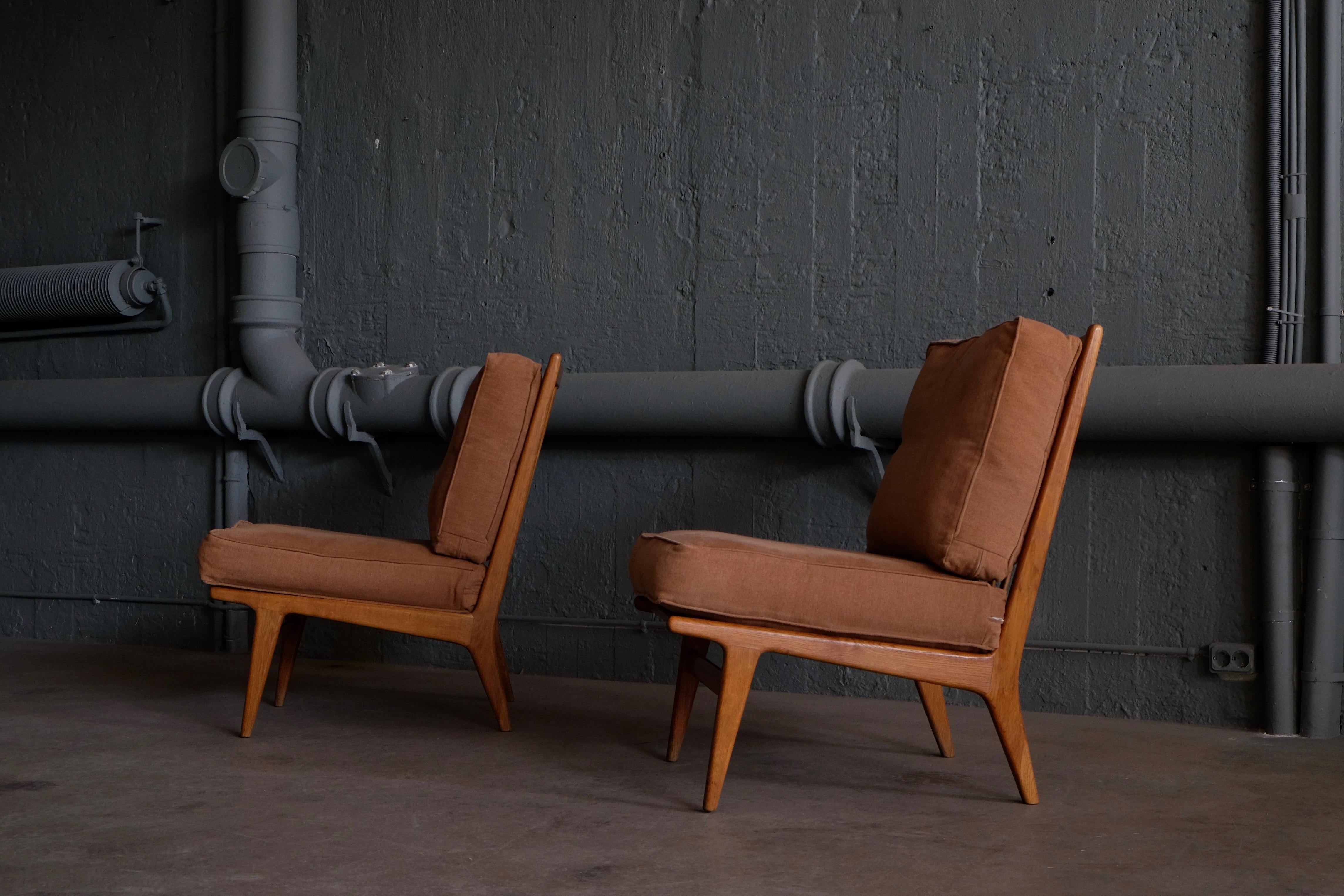 Scandinavian Modern Rare Easy Chairs by Karl-Erik Ekselius, Sweden, 1960s