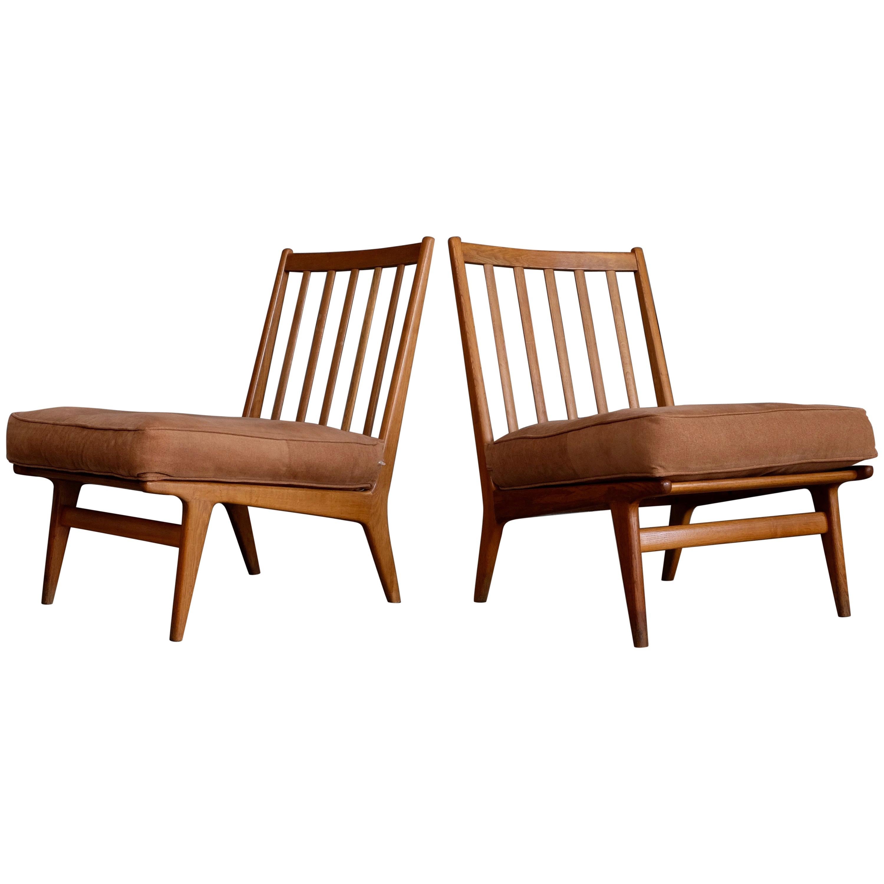 Rare Easy Chairs by Karl-Erik Ekselius, Sweden, 1960s