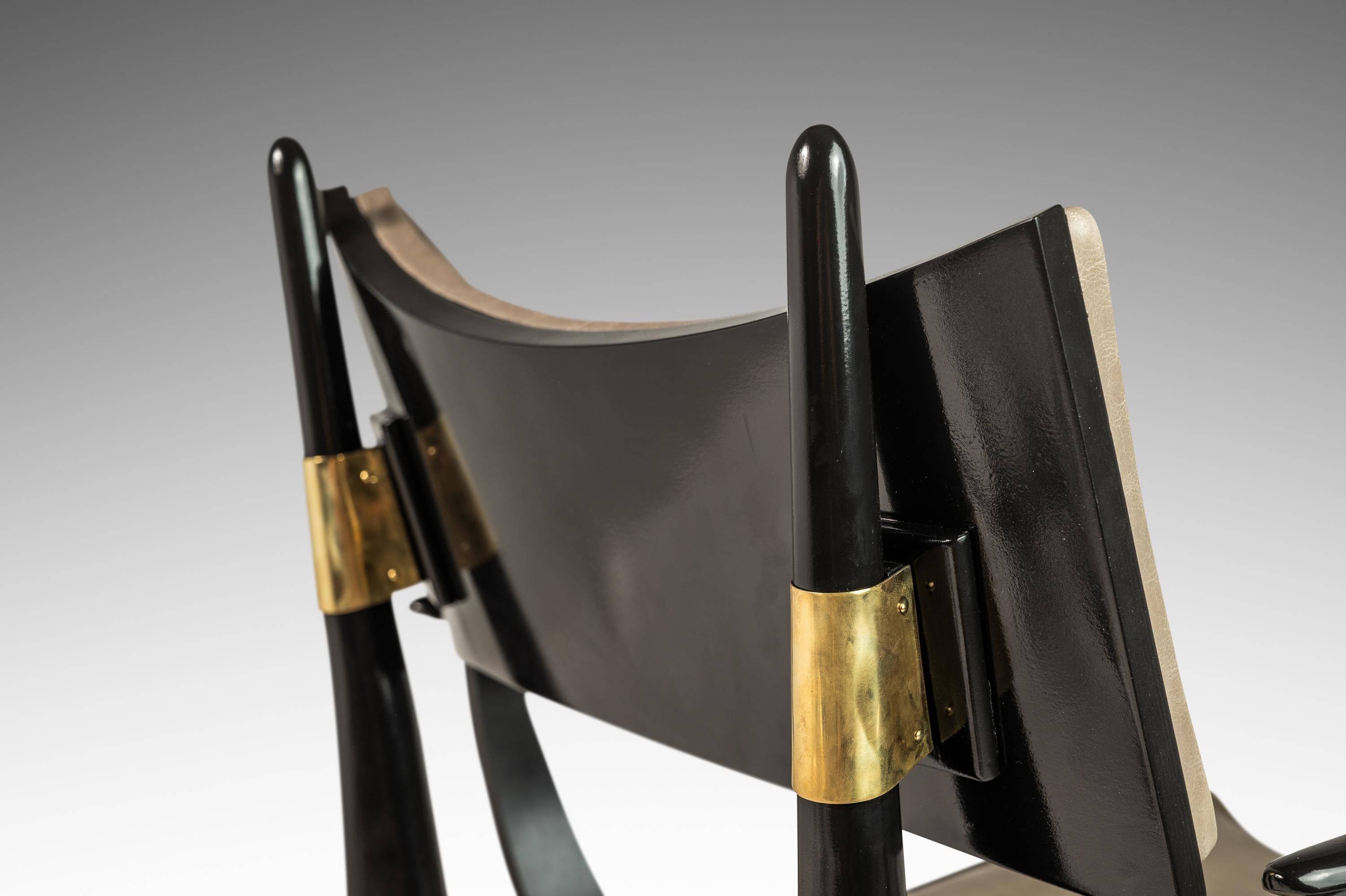 Rare Ebonized Armchair in Maple by Harold Schwartz for Romweber, USA, 1960s For Sale 7