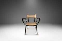 Rare fauteuil ébénisé en érable de Harold Schwartz pour Romweber, États-Unis, années 1960