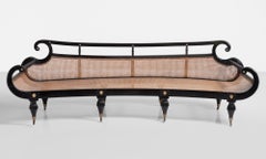 Rare Ebonized Regency Sofa, England, circa 1890