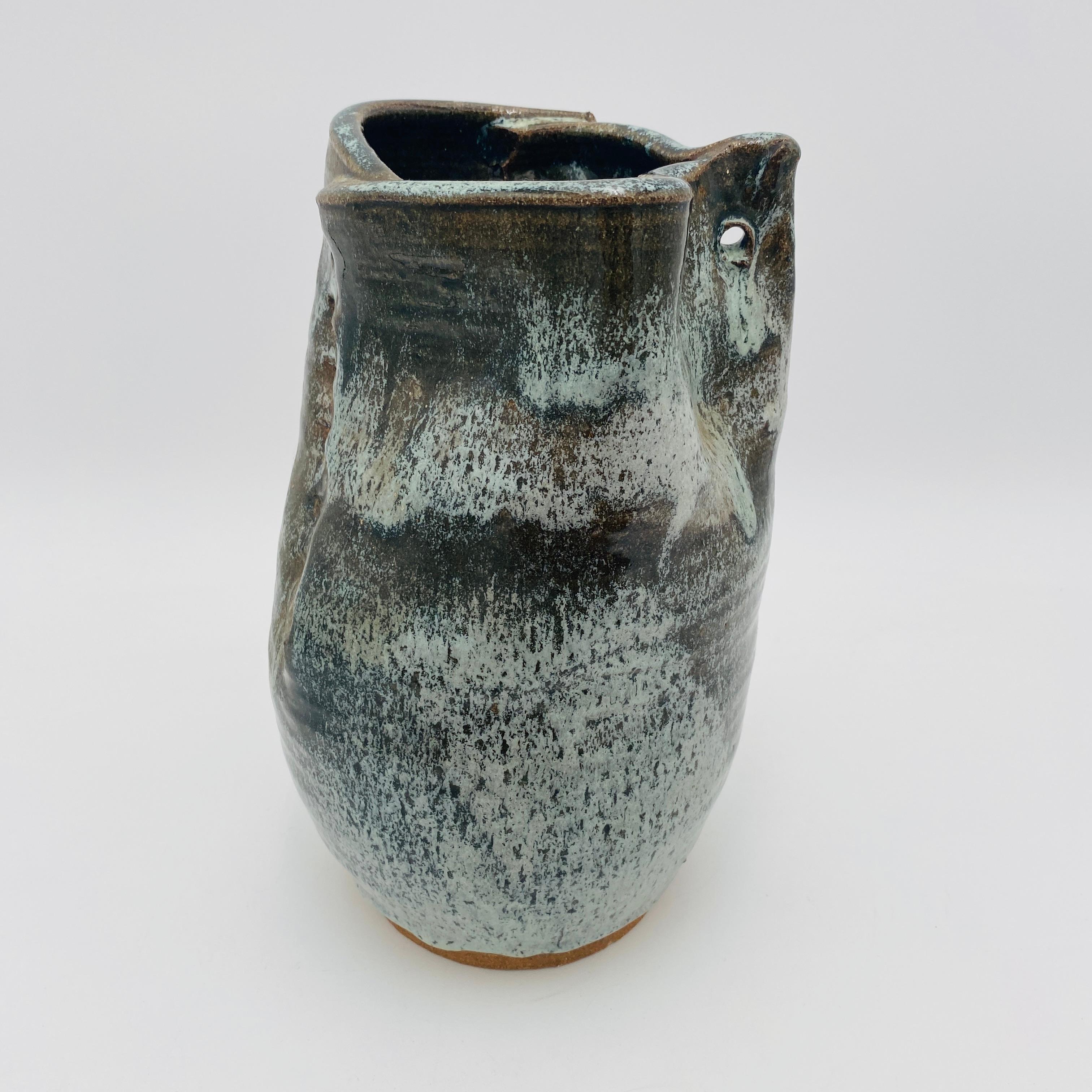 Americano Raro vaso in ceramica artistica della California Pottery firmato da Edmund Ronaky in vendita