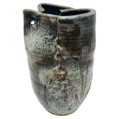 Rare Edmund Ronaky California Art Pottery Vase Signed