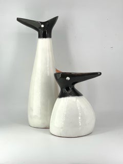 Rare Edmund Ronaky Jaru California Art Pottery Sea Bird Vessels Lagardo Tackett