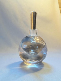 Raro decanter in vetro soffiato a mano Edward Hald per Orrefors, Svezia, circa 1935