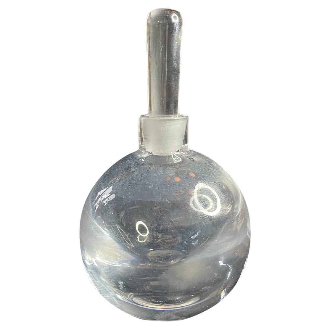 Seltene Karaffe aus mundgeblasenem Glas von Edward Hald für Orrefors, Schweden, um 1935 im Angebot