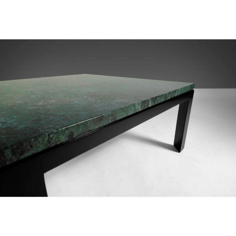 Wood Edward Wormley for Dunbar Green Marble Cocktail Table / Coffee Table, c. 1950s For Sale