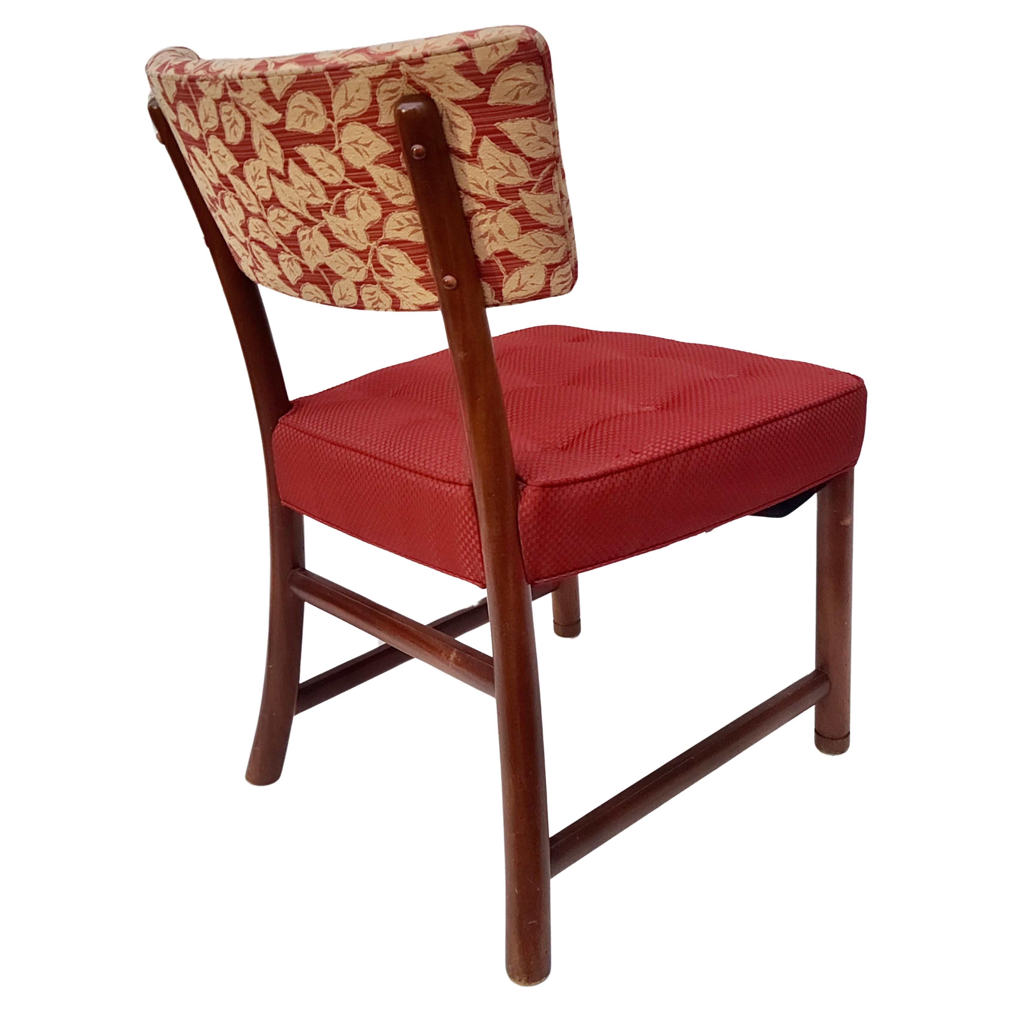 Mid-20th Century Rare Edward Wormley for Dunbar Saber Leg Dining Chair For Sale