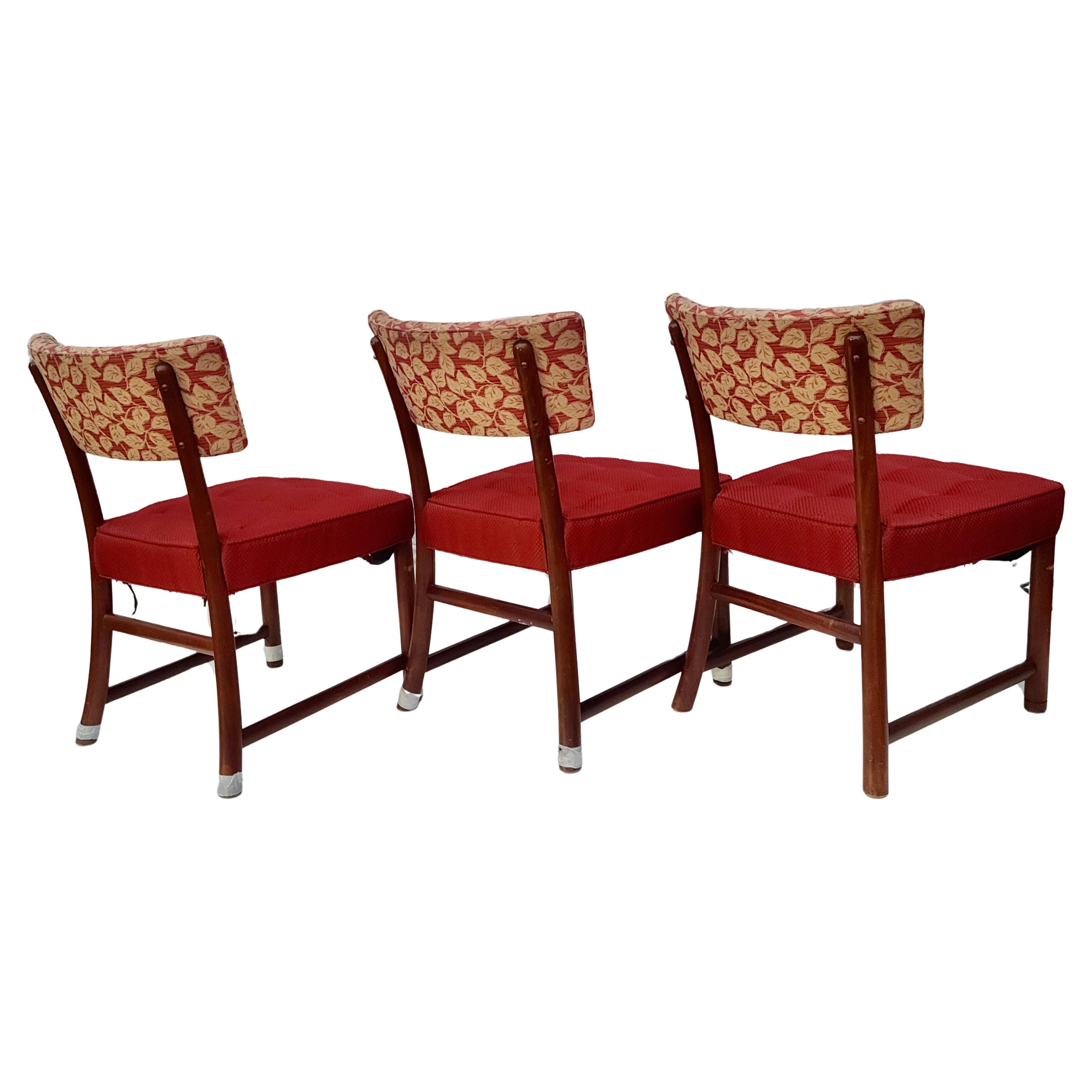 Rare Edward Wormley for Dunbar Saber Leg Dining Chair For Sale 3