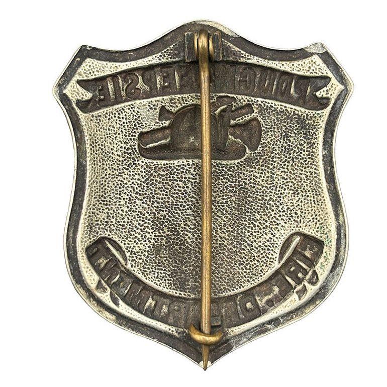 Rare Edwardian Era Poughkeepsie NY Fire Department Badge Dutchess County Badge In Good Condition For Sale In Van Nuys, CA