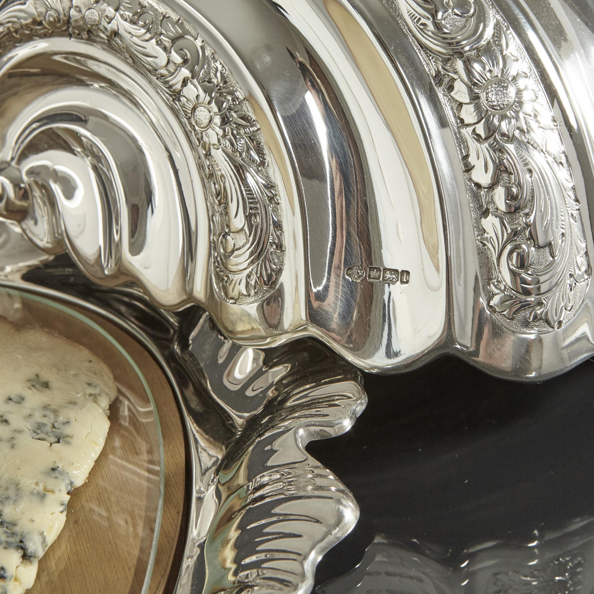 Rare Edwardian Silver Cheese Dish In Good Condition In London, GB