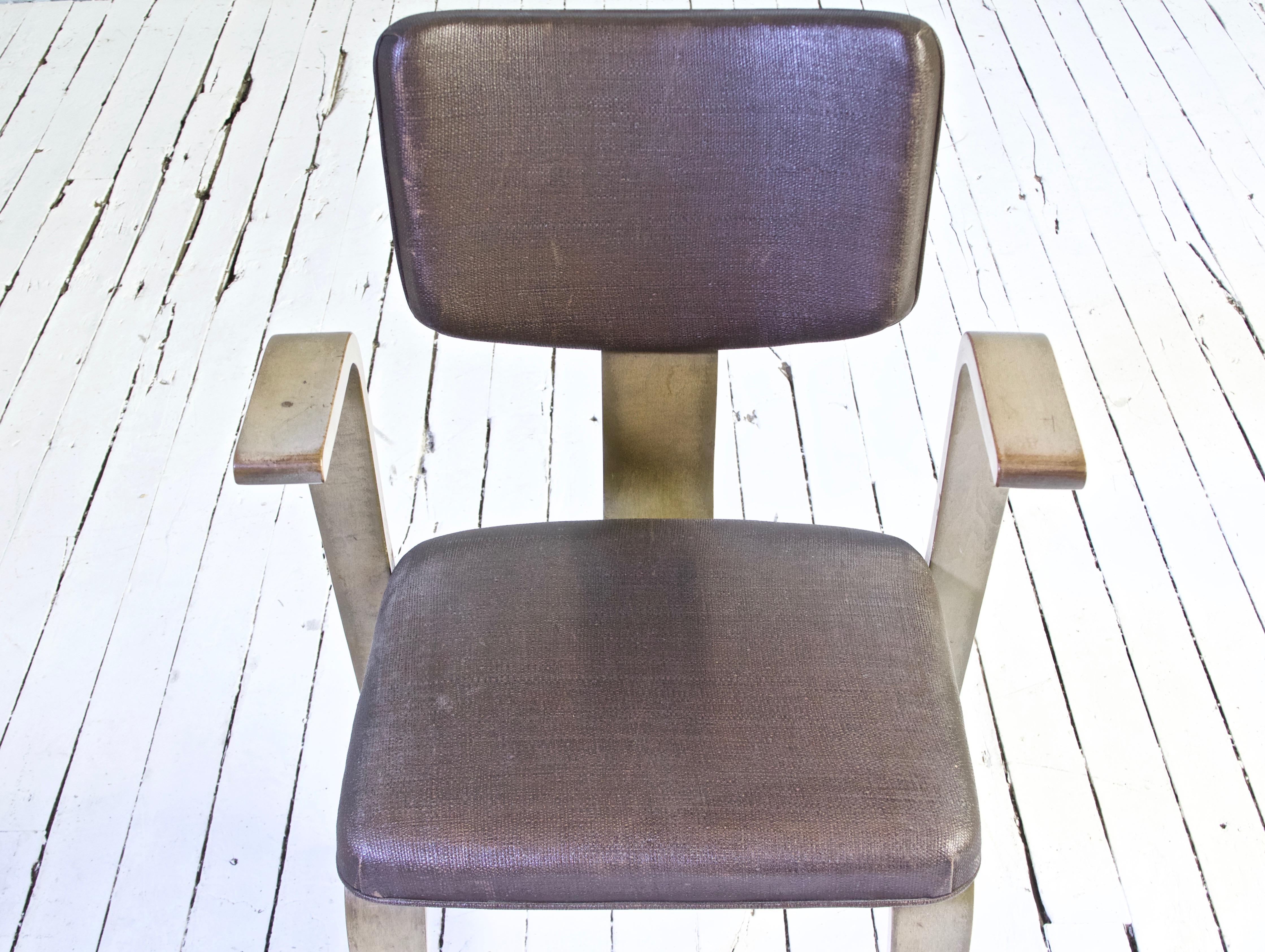 Upholstery Rare Eero Saarinen 'Grasshopper' Armchair in Laminated Birch, 1946 For Sale