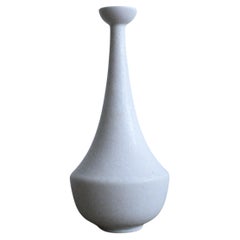 Rare Egg-shell Mimosa White Vase by Gunnar Nylund for Rörstrand, Sweden, 1950s