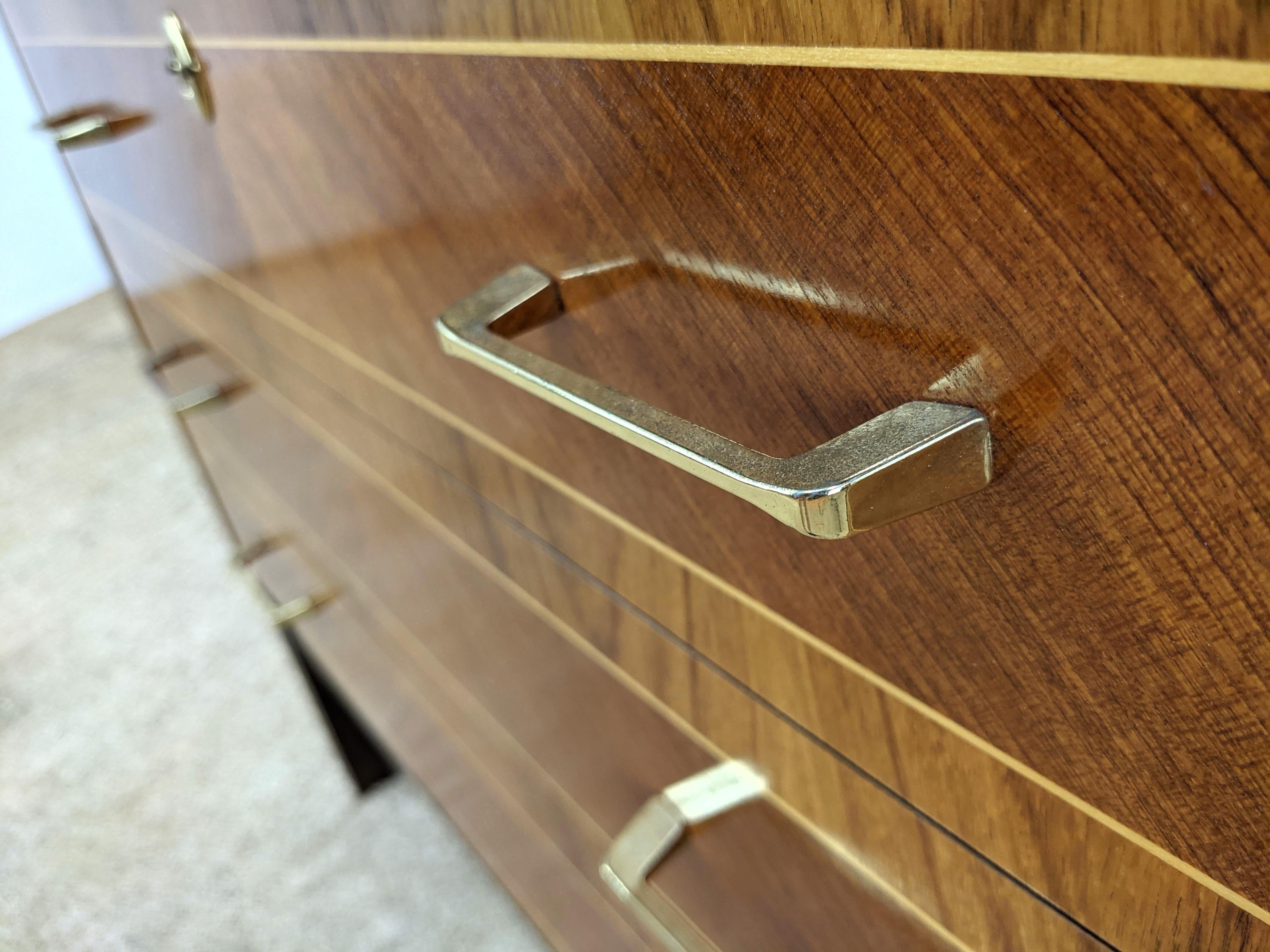 Rara scrivania svedese Egon Ostergaard con piano a rotelle, abbinata a teak e palissandro in vendita 1