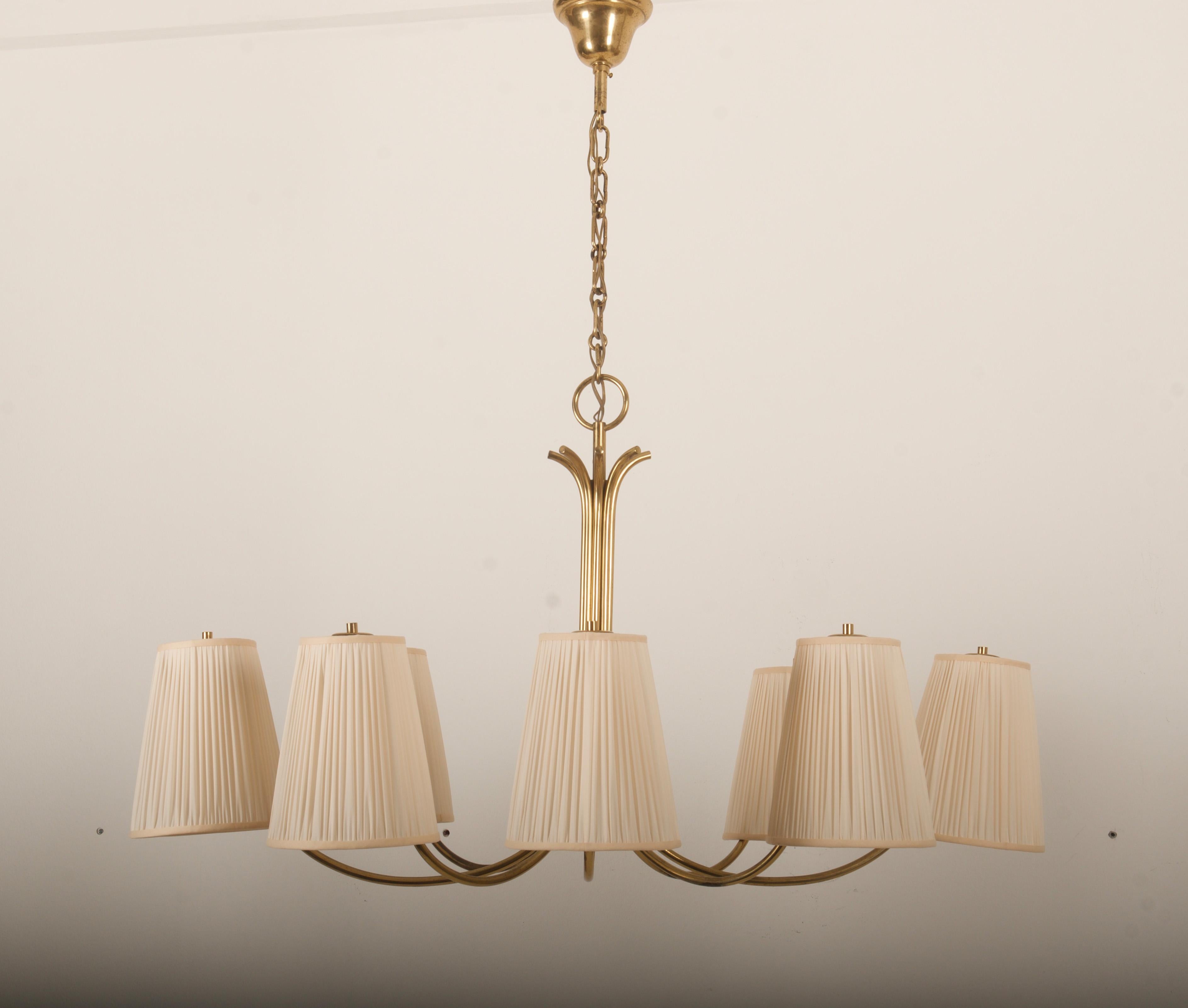 Rare Eight Arms Chandelier by Josef Frank for Kalmar For Sale 2