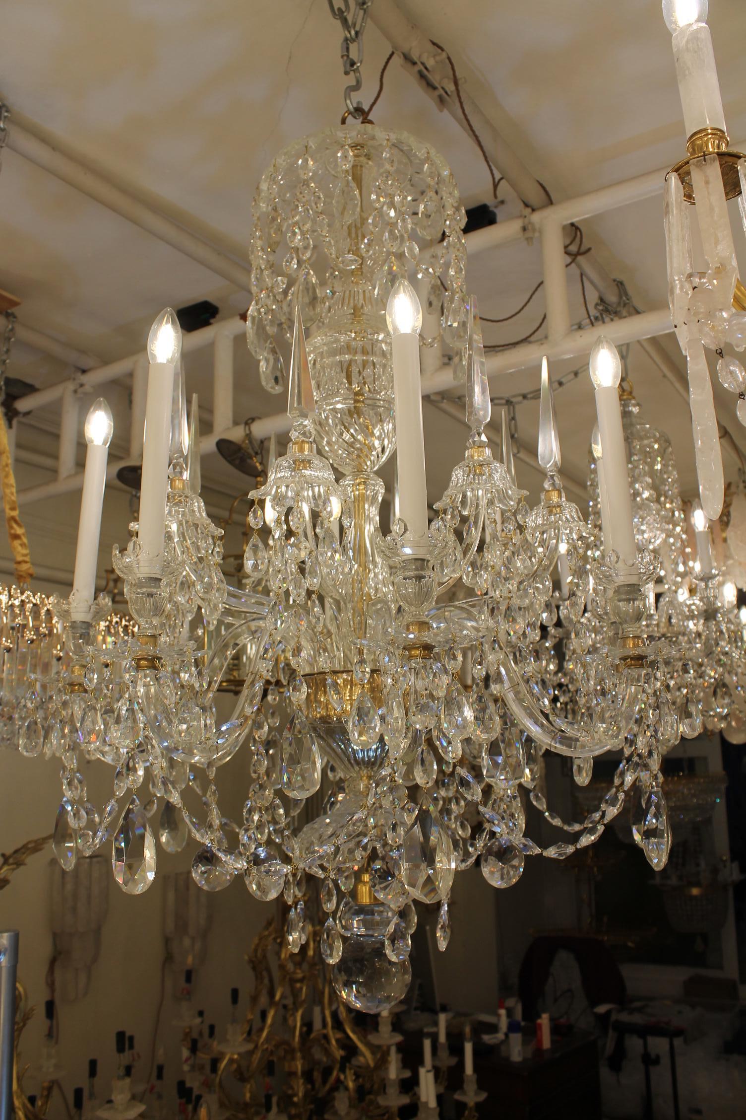 Raro candelabro de ocho luces y 8 obeliscos en georgiano en venta 3