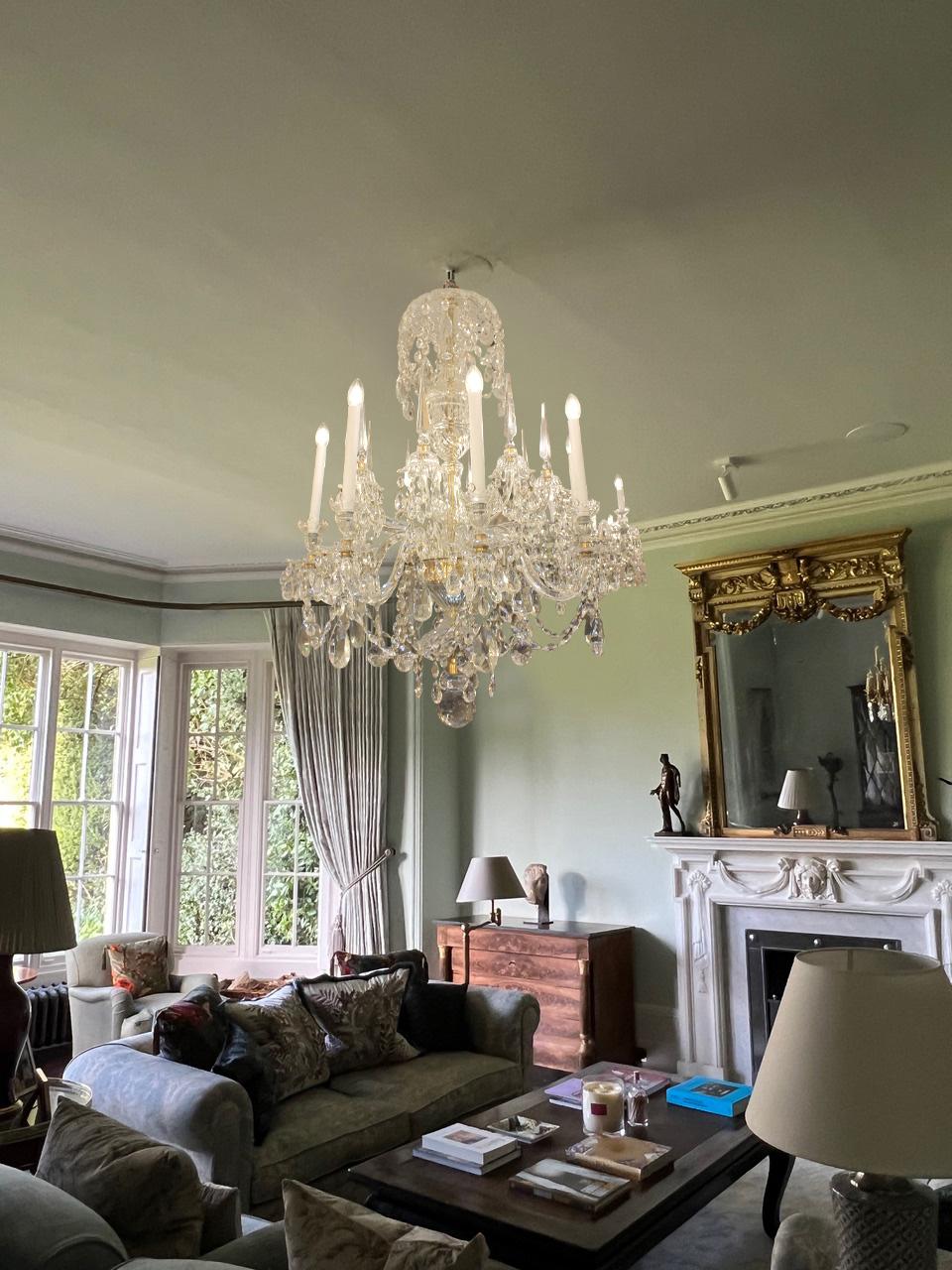 Raro candelabro de ocho luces y 8 obeliscos en georgiano en venta 1