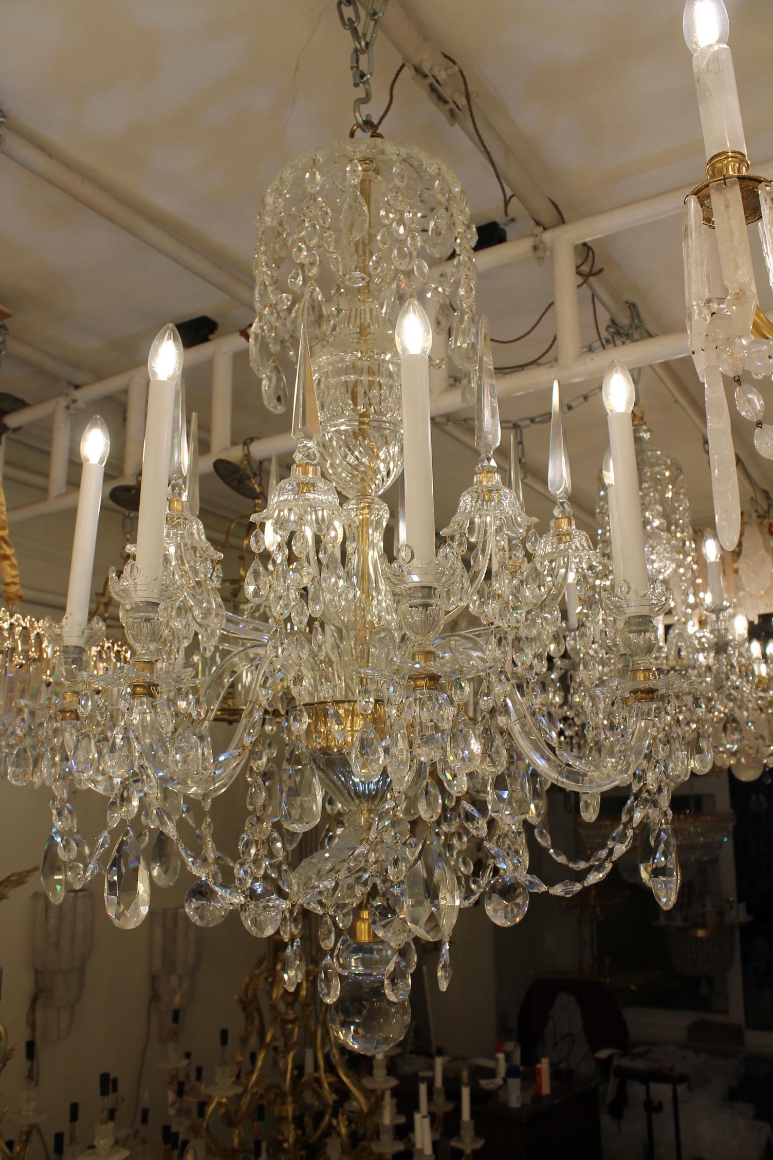 Raro candelabro de ocho luces y 8 obeliscos en georgiano en venta 2