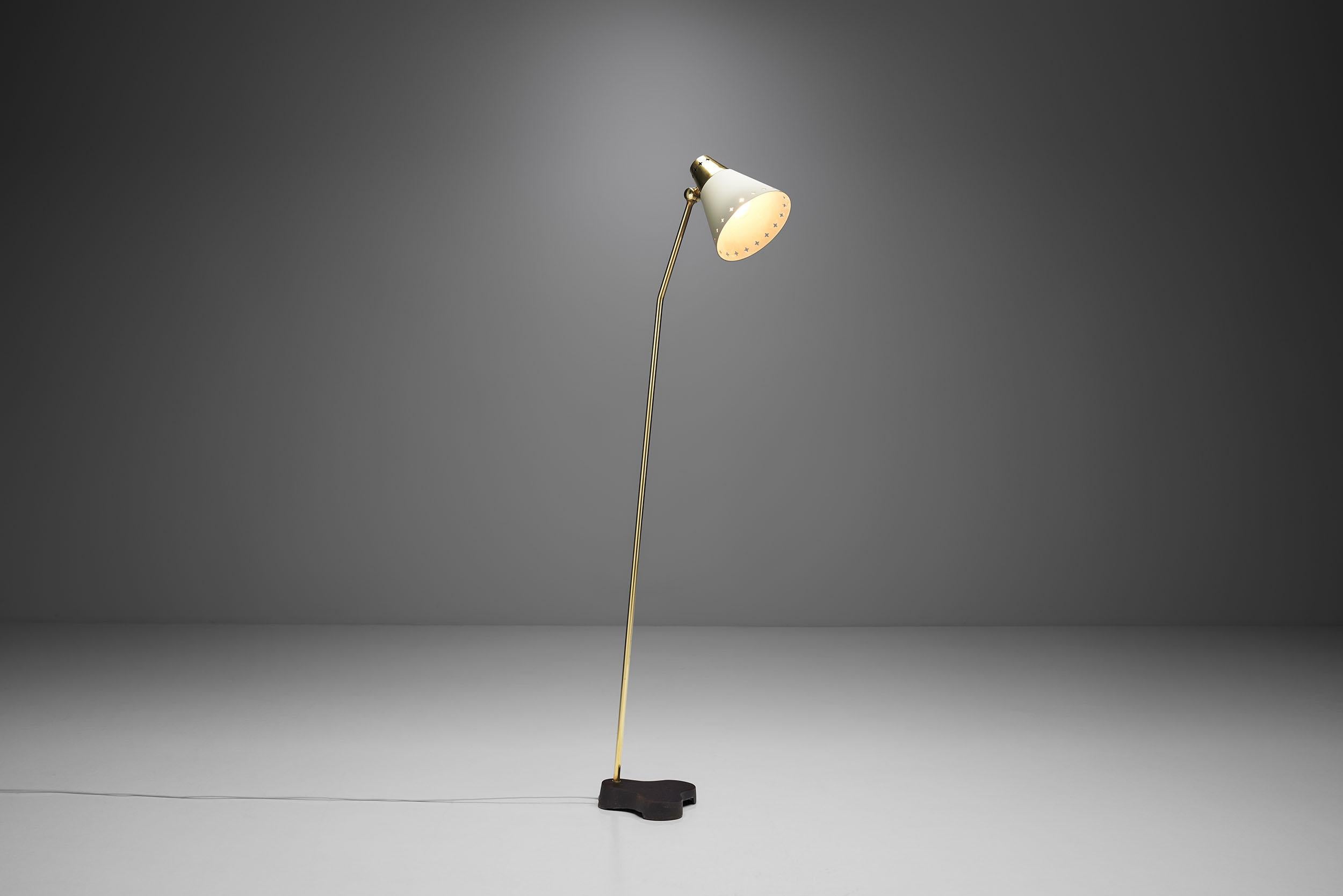 Scandinavian Modern Rare Einar Bäckström “EB 5336” Floor Lamp, Sweden, 1950s