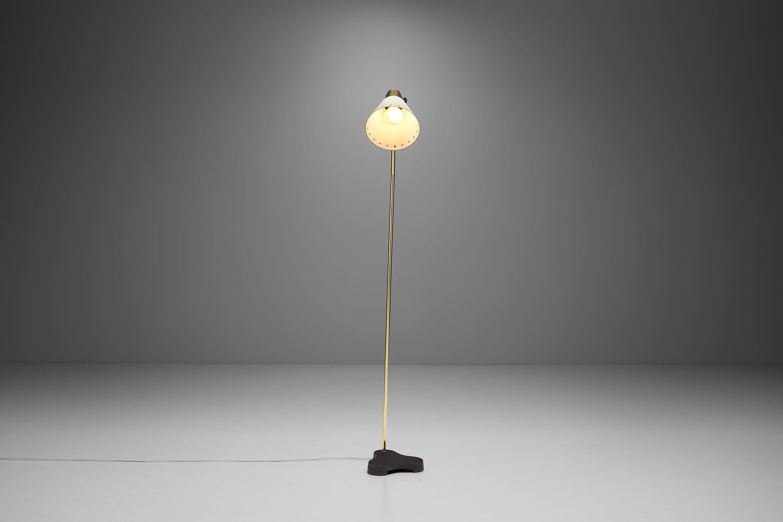 Swedish Rare Einar Bäckström “EB 5336” Floor Lamp, Sweden, 1950s