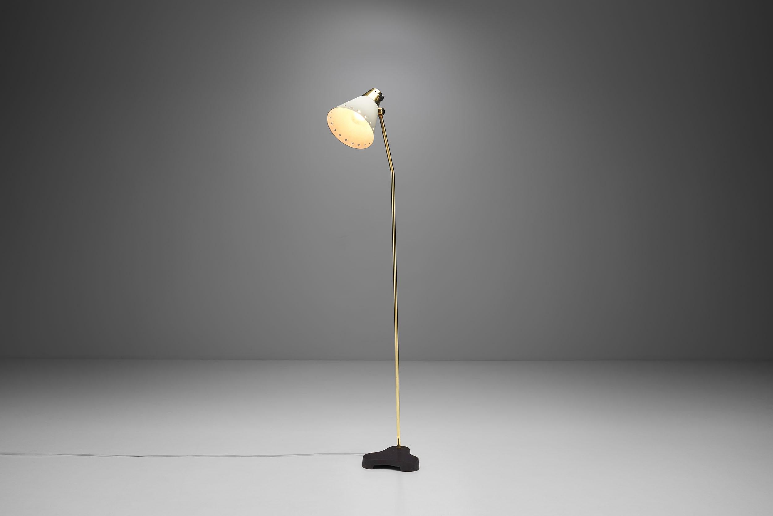 Rare Einar Bäckström “EB 5336” Floor Lamp, Sweden, 1950s In Good Condition In Utrecht, NL