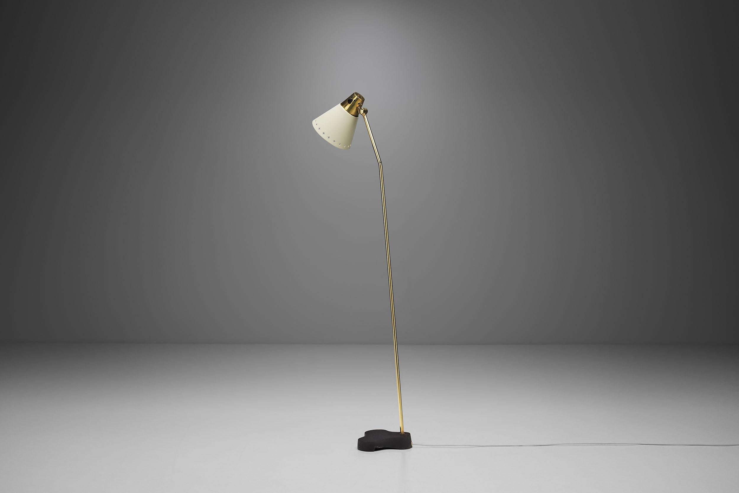Mid-20th Century Rare Einar Bäckström “EB 5336” Floor Lamp, Sweden, 1950s