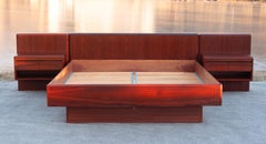 Seltenes Ejvind A. Johansson Nordisk Andels-Eksport Palisander-Schwebeplattformbett