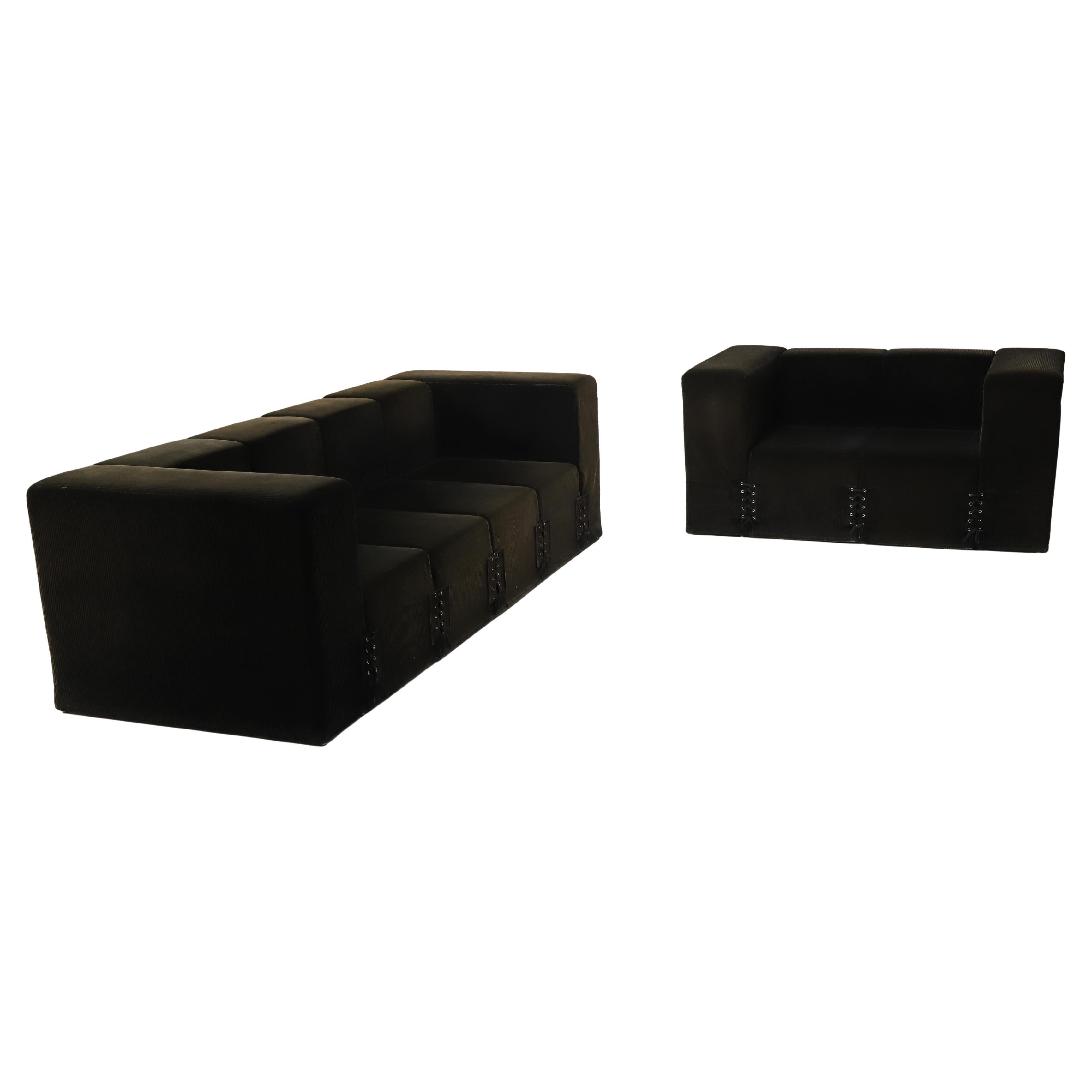 Rare 'Elefante' modular sofas by Roberto Pamio for Stilwood, 1973