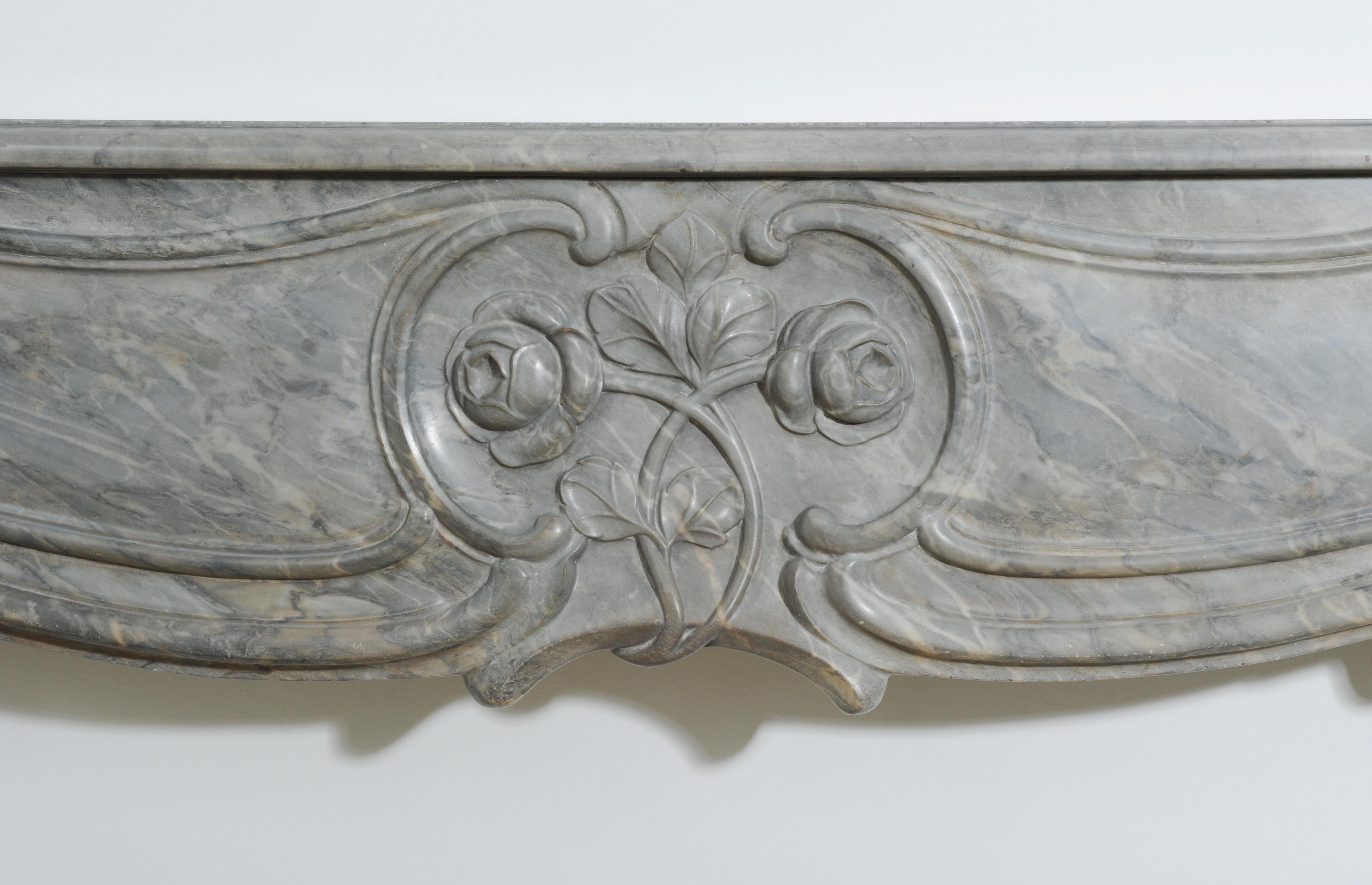 Rare, Elegant 18th Century Dutch Louis XV Fireplace Mantel 3