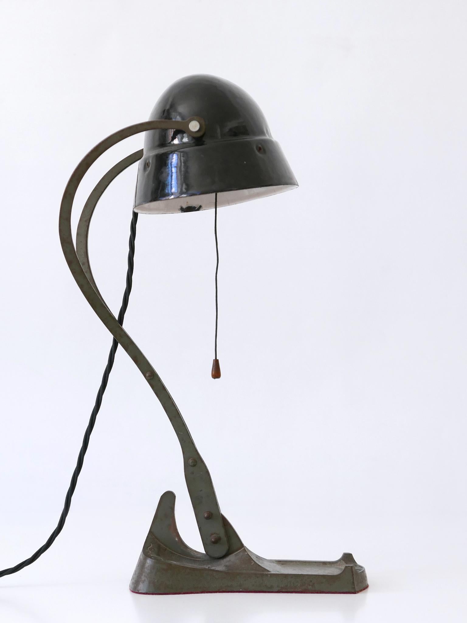 Rare & Elegant Art Nouveau Desk Light or Table Lamp 'Rein Licht' 1910s Germany For Sale 7