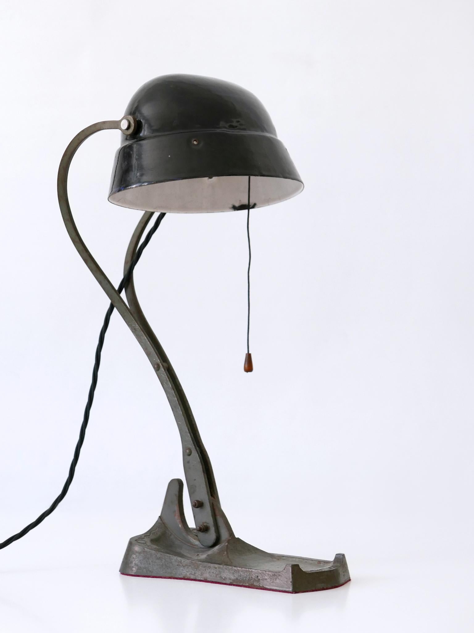 Rare & Elegant Art Nouveau Desk Light or Table Lamp 'Rein Licht' 1910s Germany For Sale 8