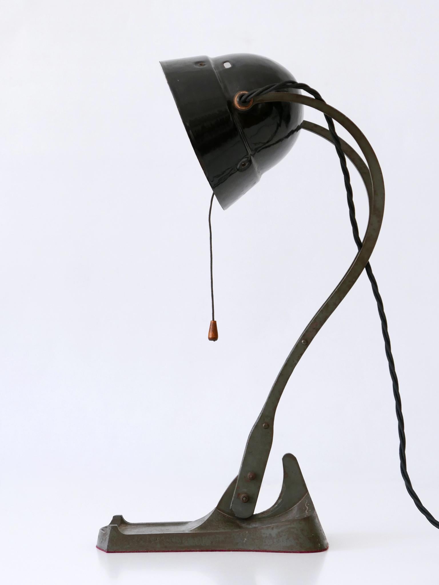 Rare & Elegant Art Nouveau Desk Light or Table Lamp 'Rein Licht' 1910s Germany For Sale 1