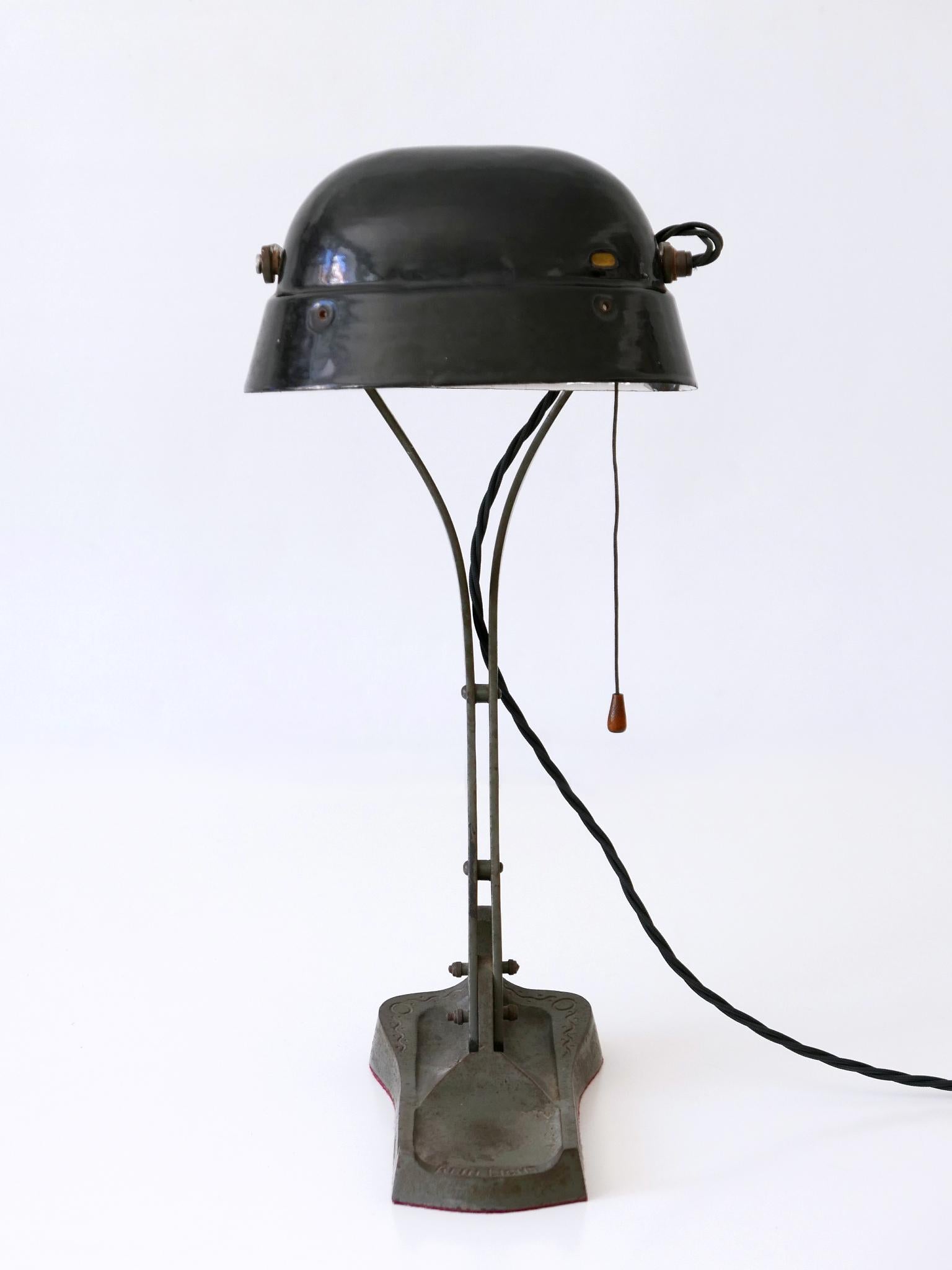 Rare & Elegant Art Nouveau Desk Light or Table Lamp 'Rein Licht' 1910s Germany For Sale 3