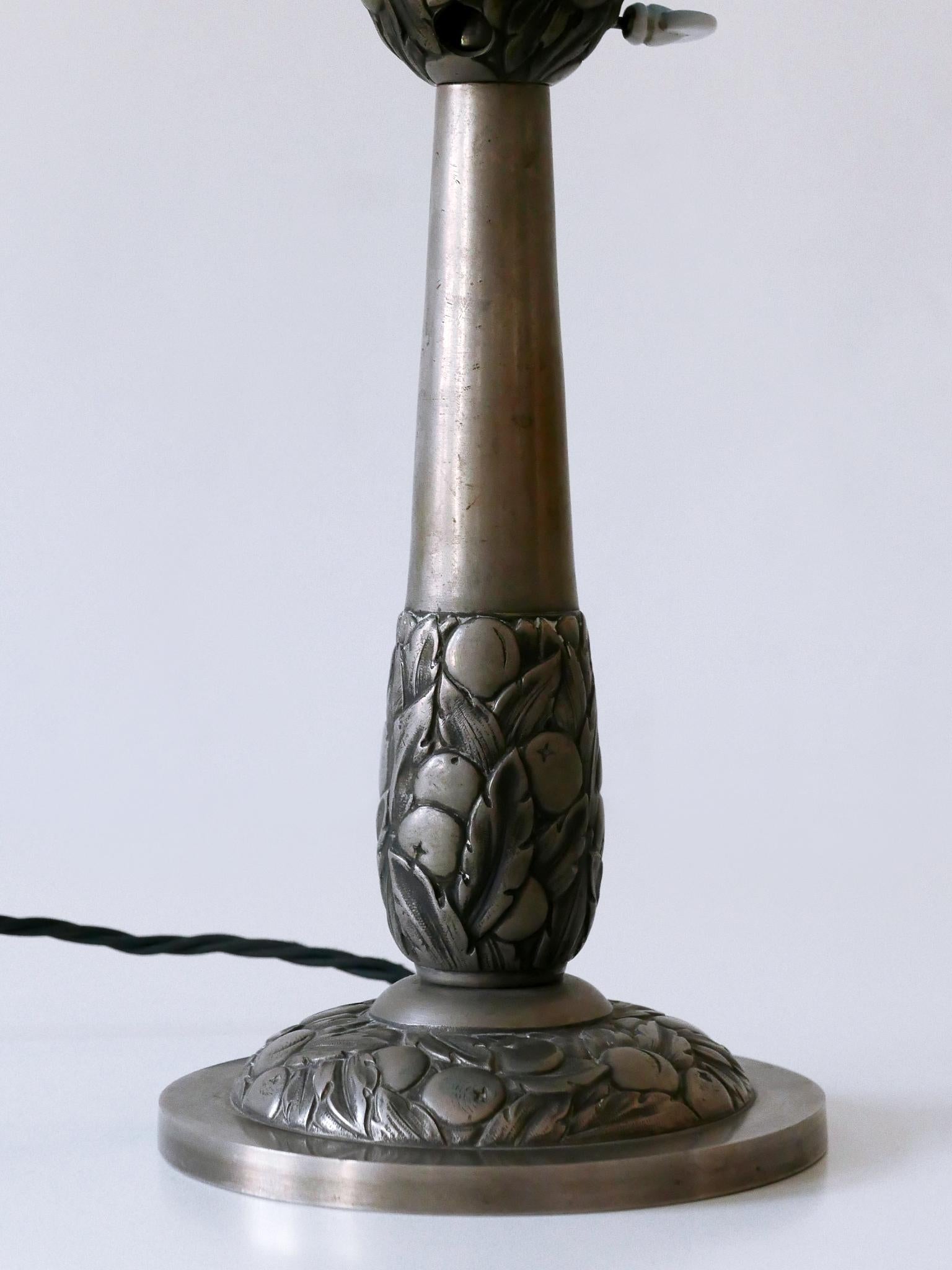 Monumental Lámpara de Sobremesa Art Decó Francesa 'Ilrin' de L. Bosi & Cie. París, años 30 en venta 6