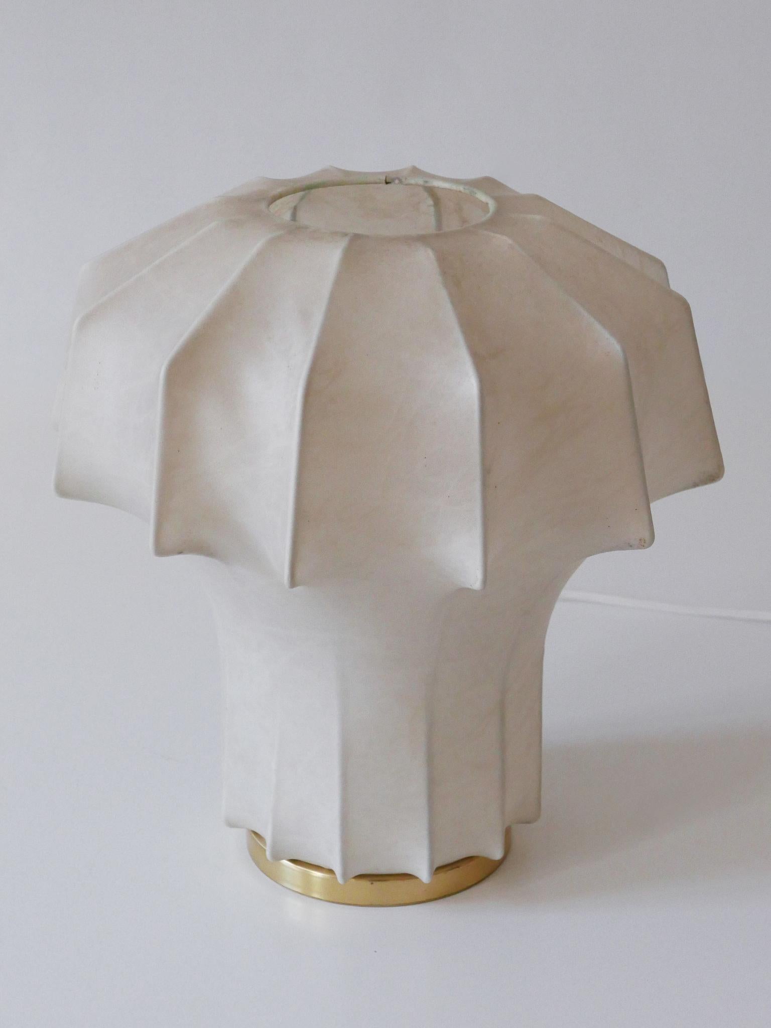 Rare & Elegant Mid-Century Modern Cocoon Table Lamp by Linus Bopp Germany 1960s For Sale 6