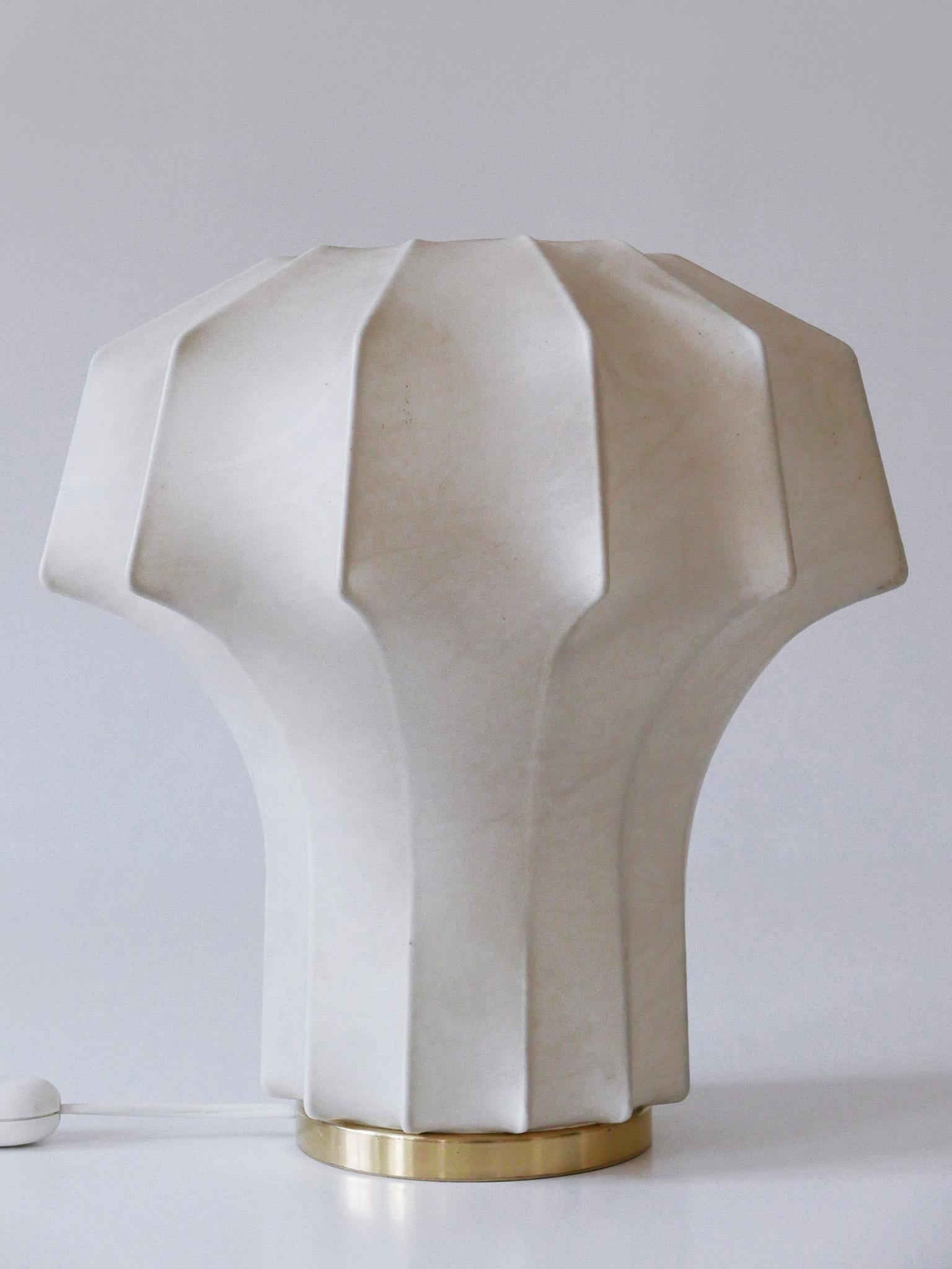 Rare & Elegant Mid-Century Modern Cocoon Table Lamp by Linus Bopp Germany 1960s For Sale 8