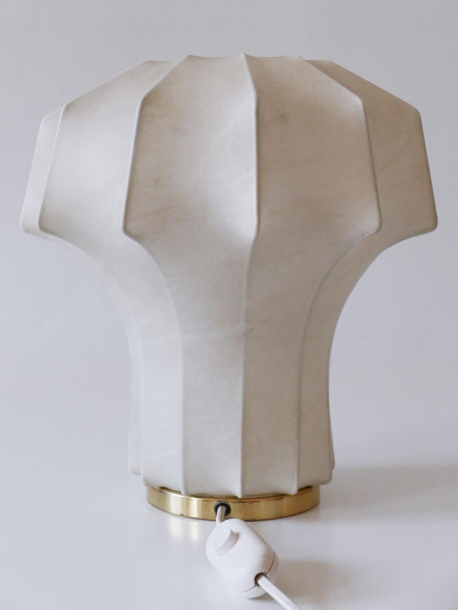 Rare & Elegant Mid-Century Modern Cocoon Table Lamp by Linus Bopp Germany 1960s For Sale 11
