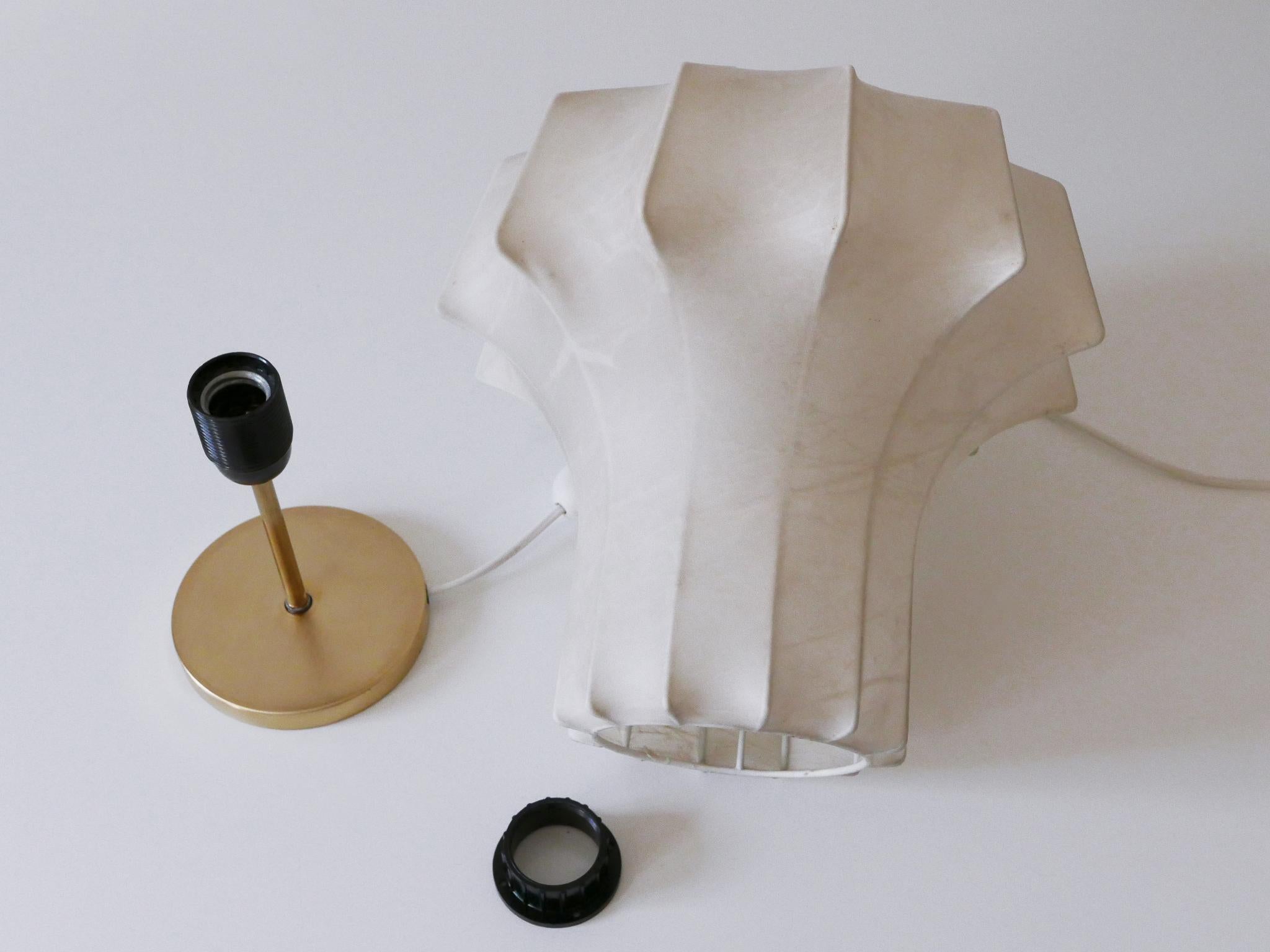 Rare & Elegant Mid-Century Modern Cocoon Table Lamp by Linus Bopp Germany 1960s For Sale 14
